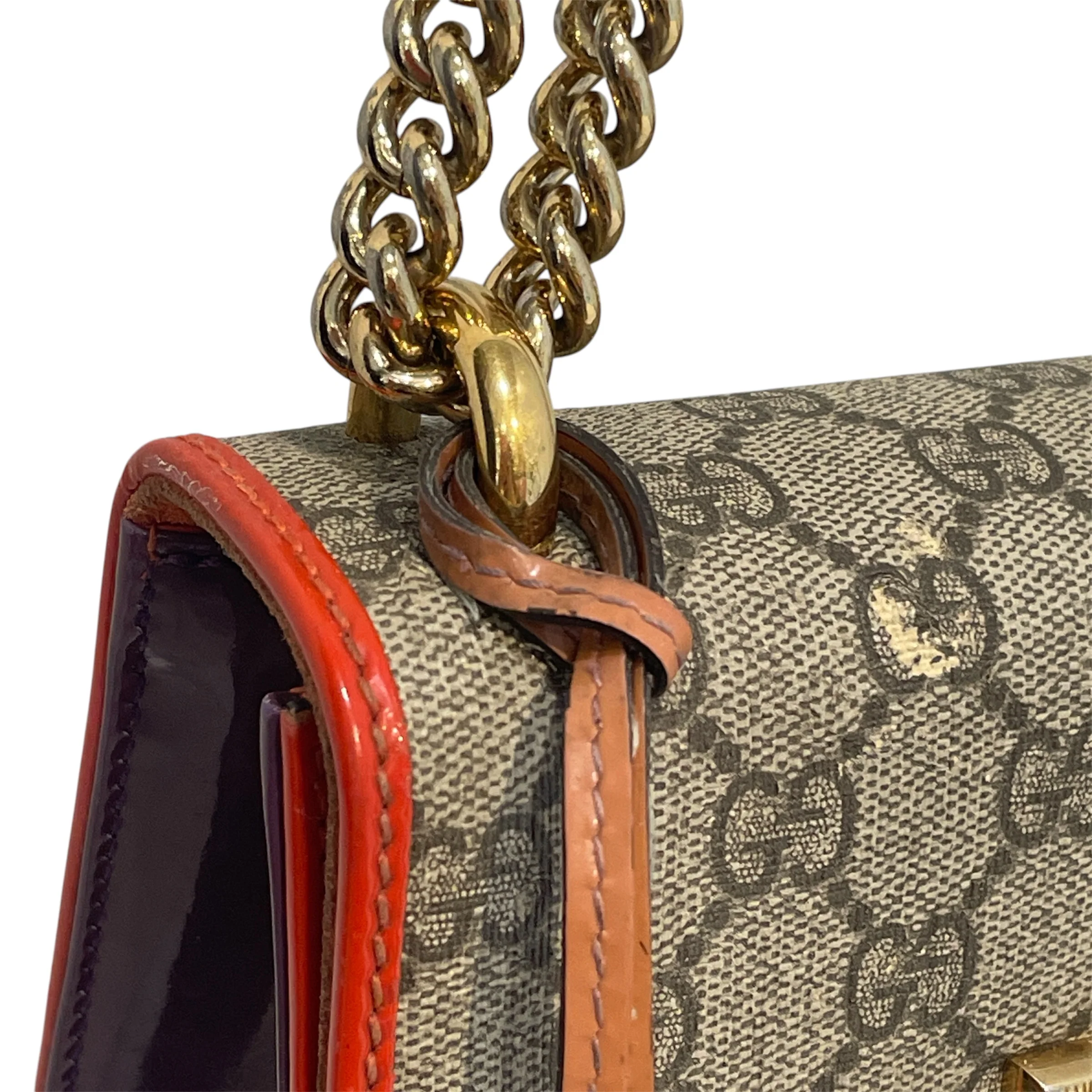 GUCCI/Bag/Monogram/Leather/MLT/Supreme Padlock Crossbody
