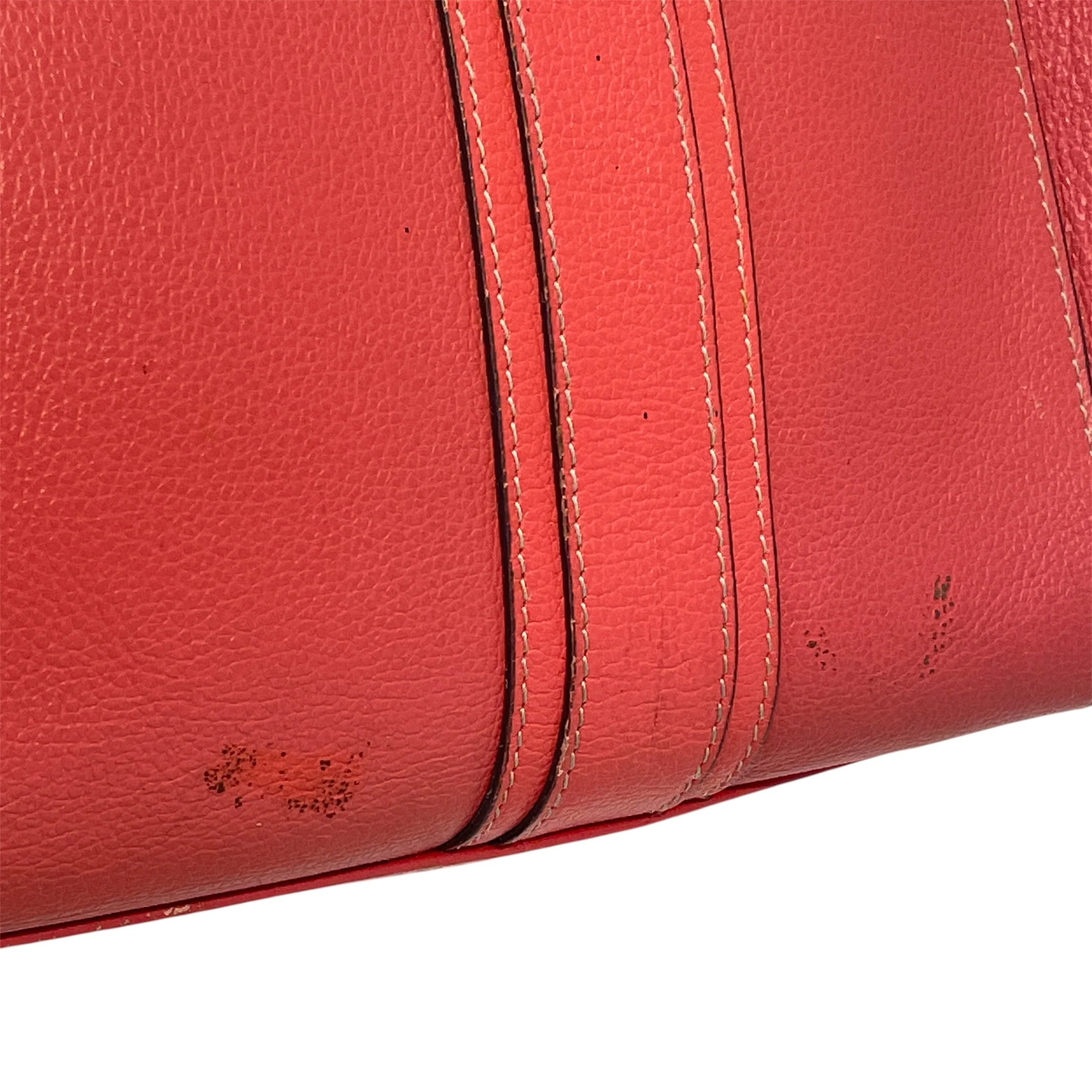 MCM/Bag/Leather/PNK/Red Boston Bag