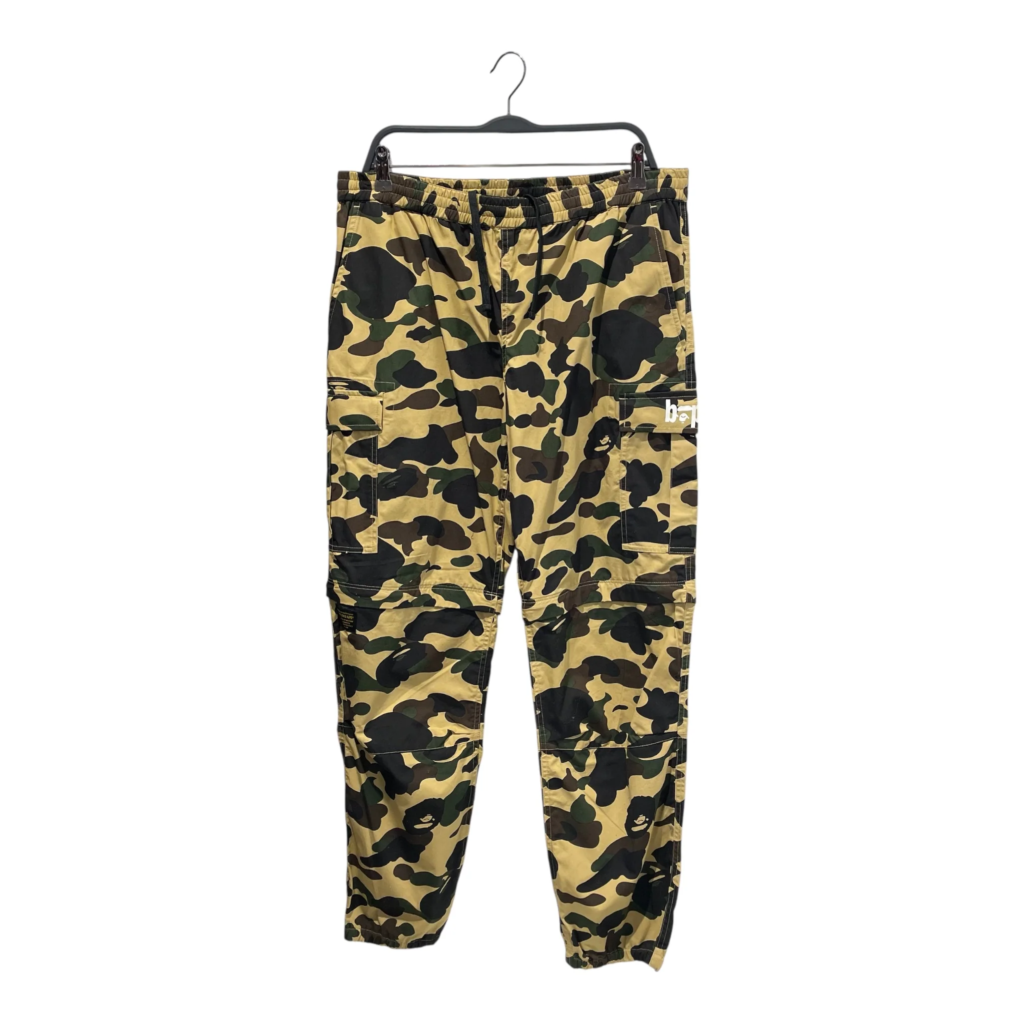 A BATHING APE/Cargo Pants/XL/Cotton/MLT/Joggers/Camouflage/CONVERTIBLE PANTS