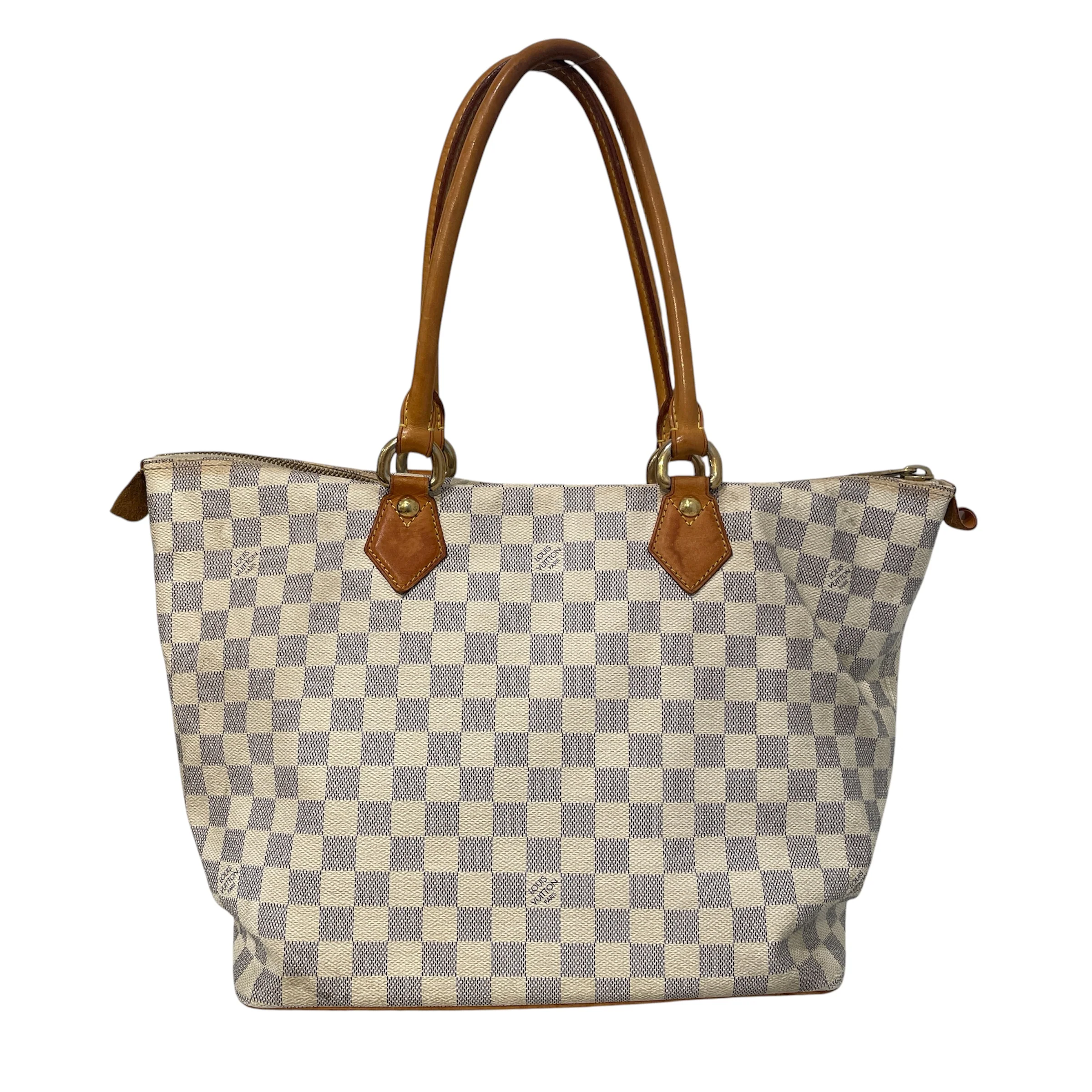 LOUIS VUITTON/Bag/Monogram/Leather/WHT/Damier Azur