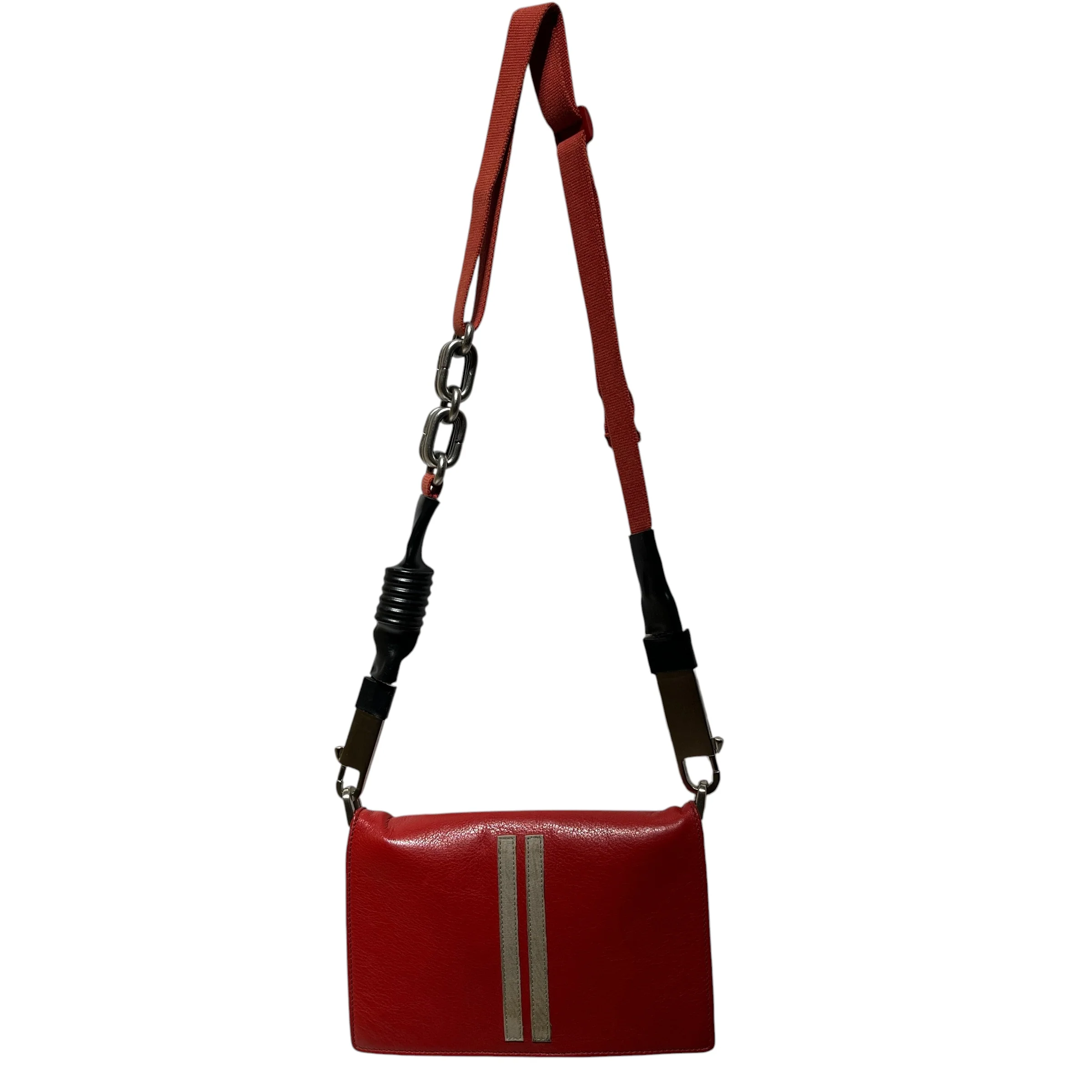 Rick Owens/Cross Body Bag/Leather/RED/
