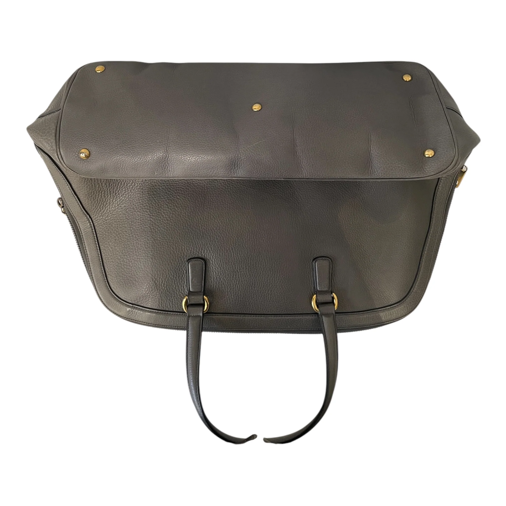 GUCCI/Tote Bag/Leather/GRY/Top Handle