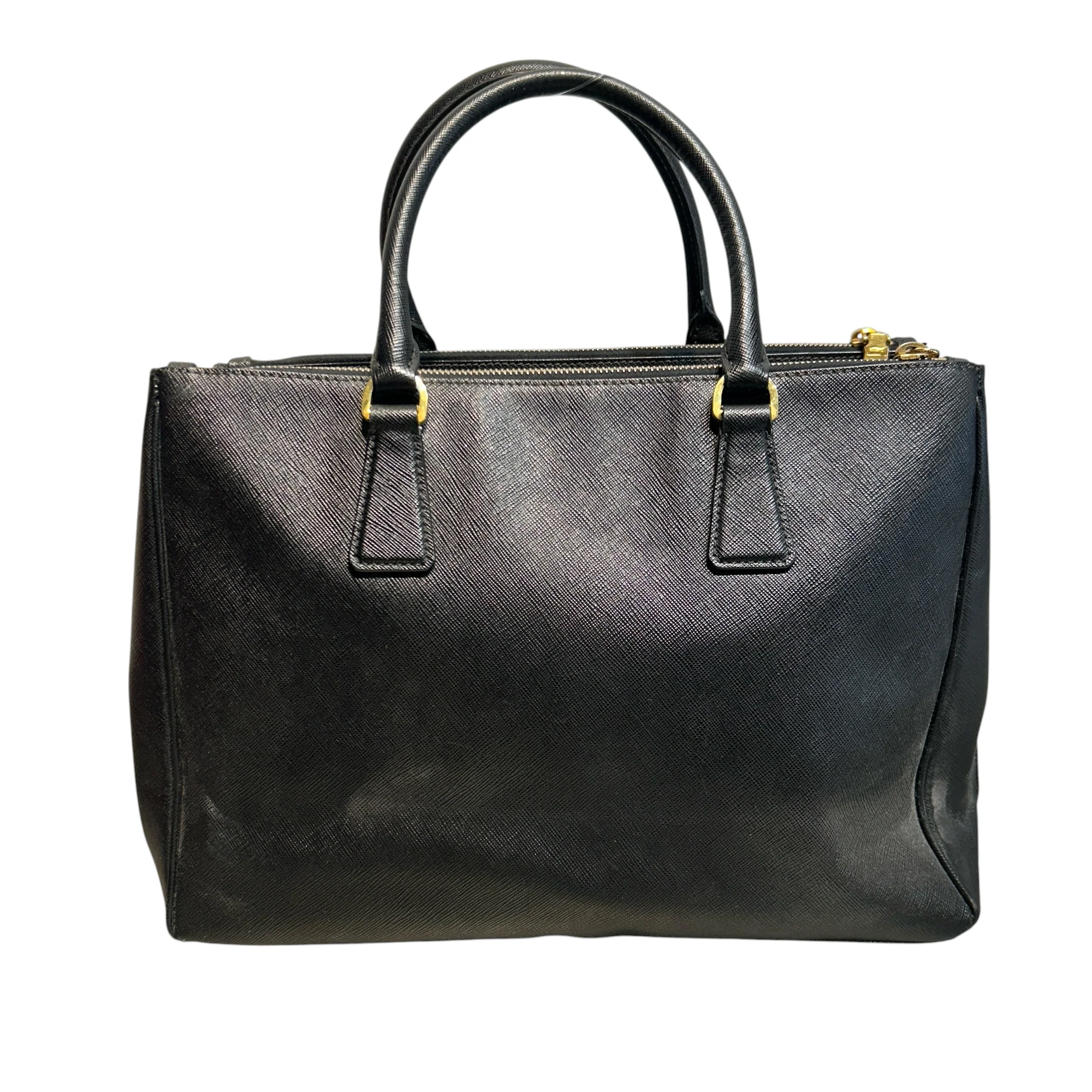 PRADA/Tote Bag/Leather/BLK/GALLERIA