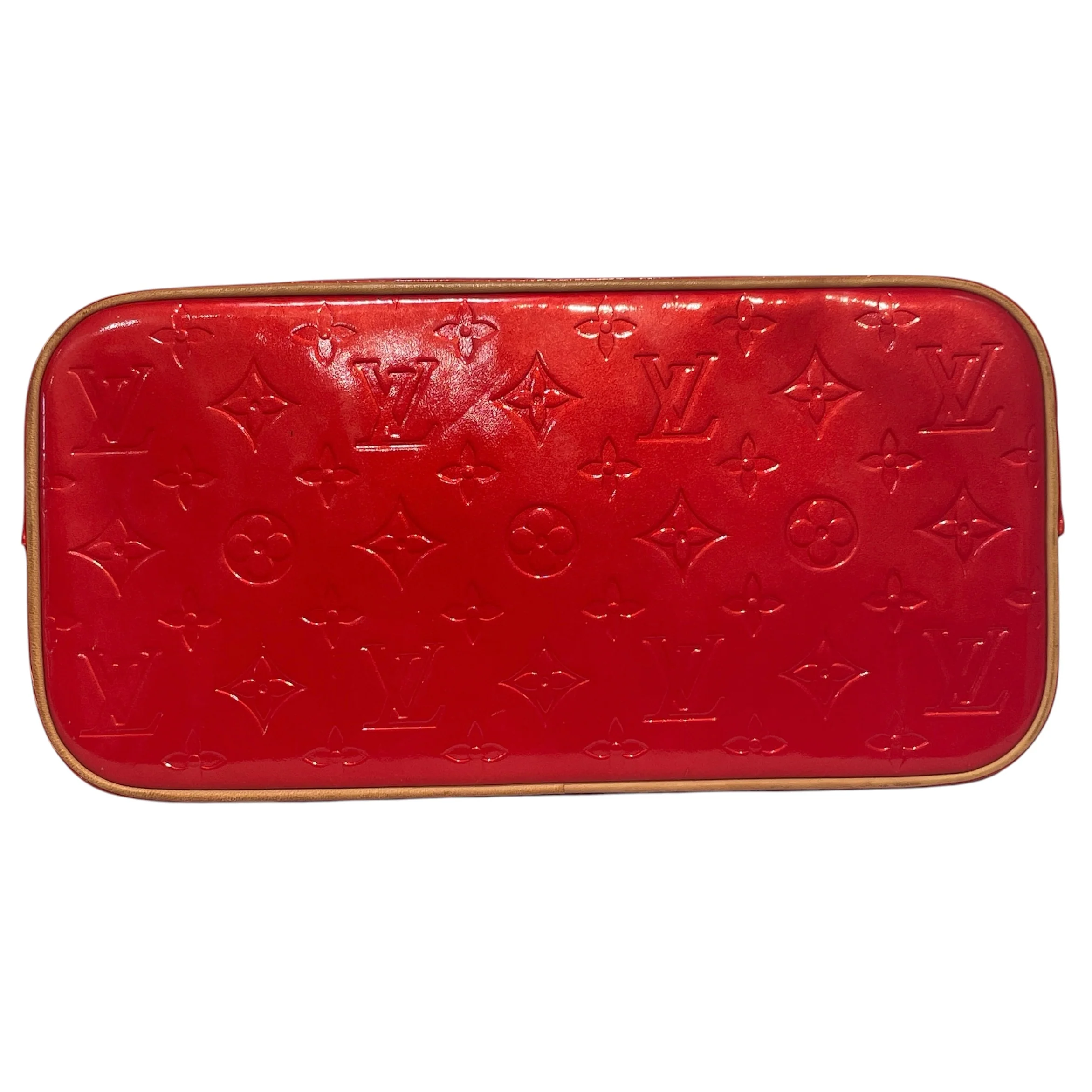 LOUIS VUITTON/Tote Bag/Monogram/Leather/RED/Vernis Tote BAg
