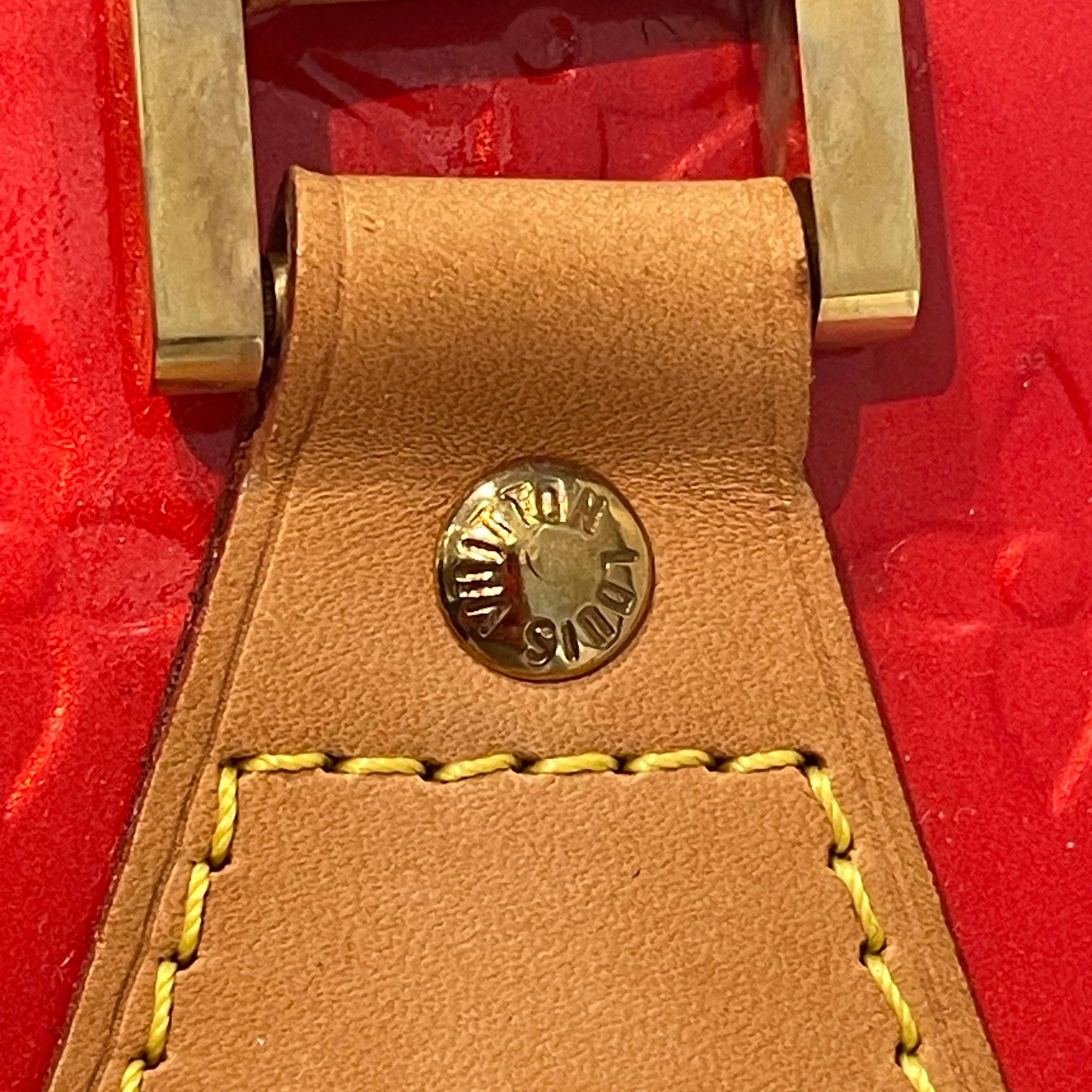 LOUIS VUITTON/Tote Bag/Monogram/Leather/RED/Vernis Tote BAg