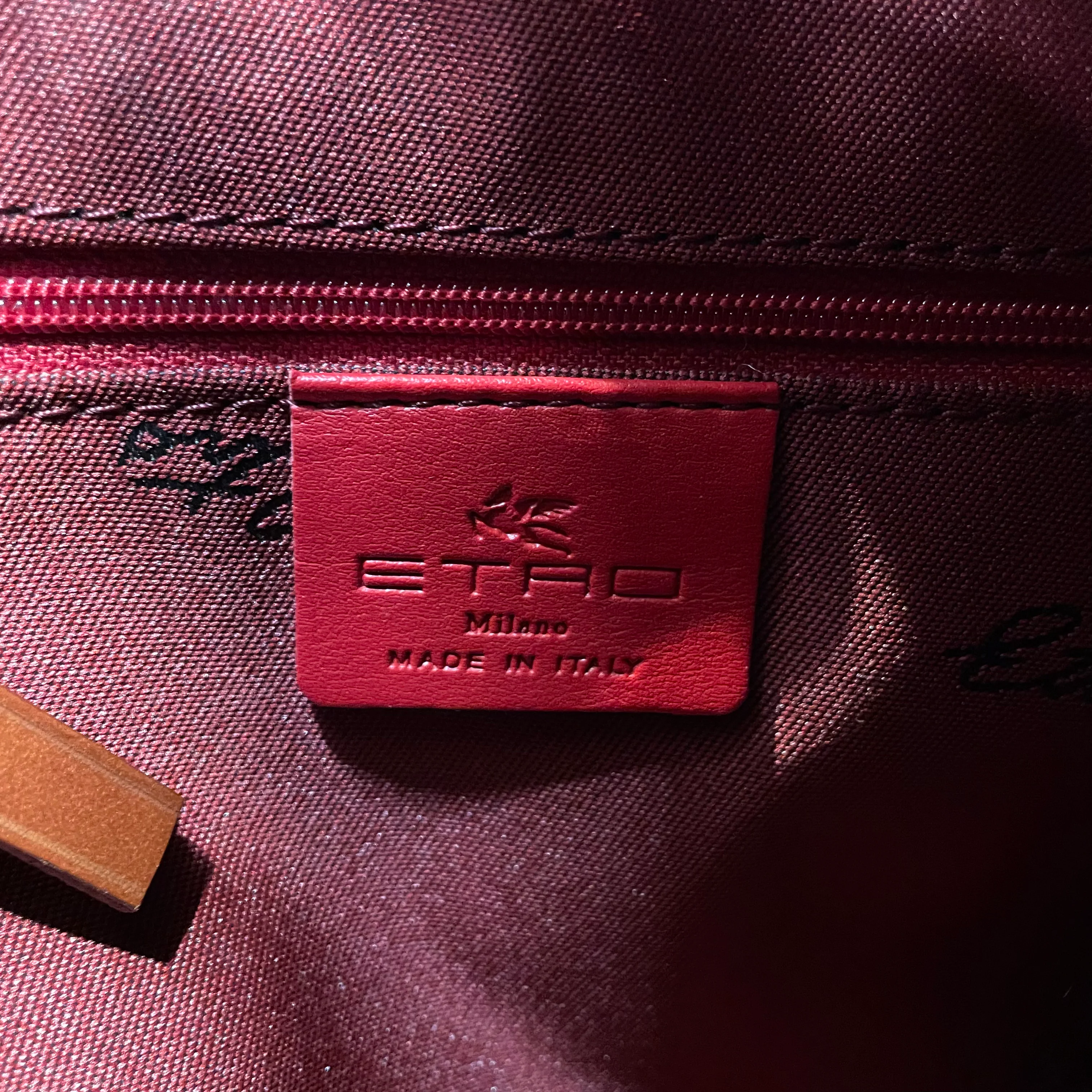 ETRO/Bag/Paisley/Leather/BRW/cowboy silver horseshoe whip