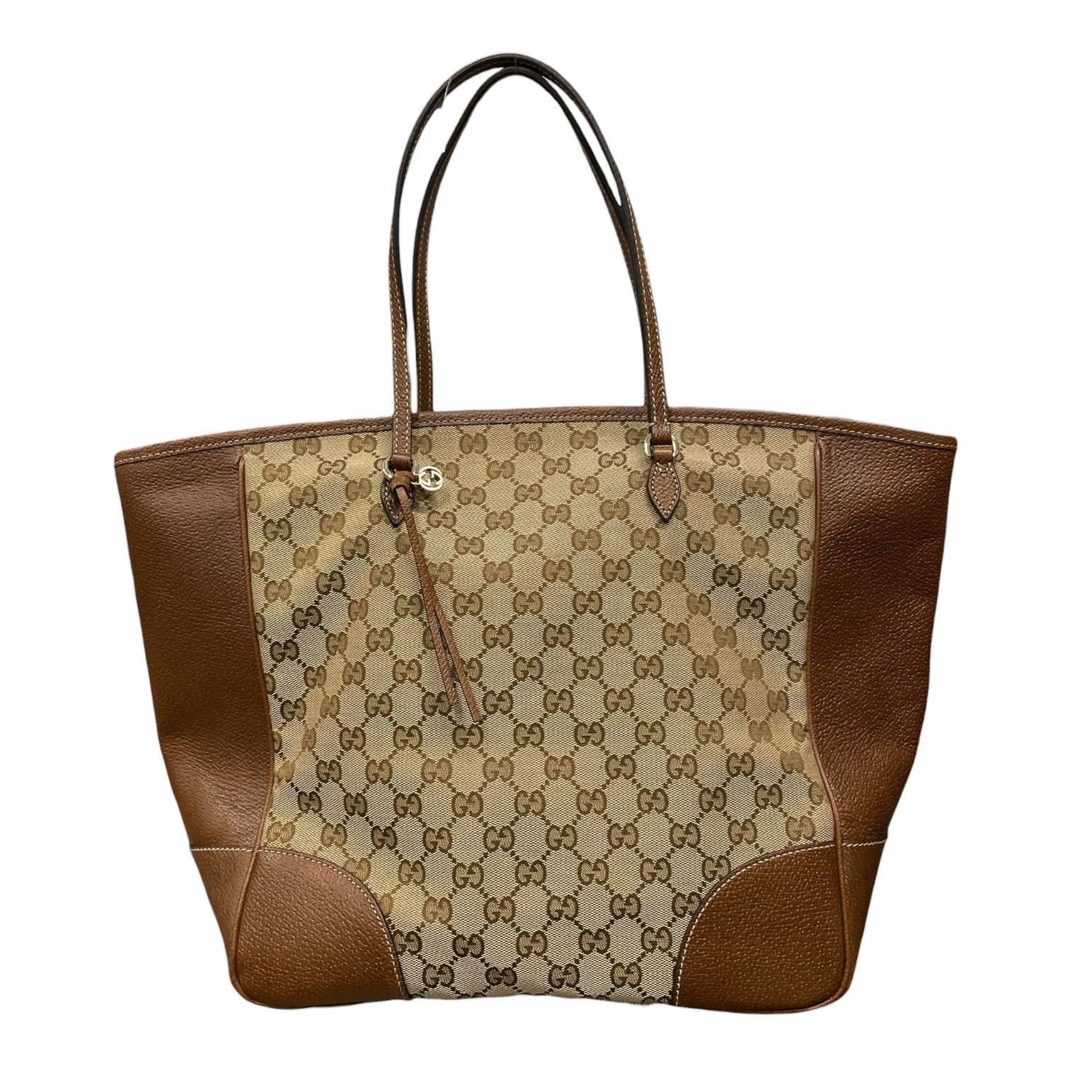 GUCCI/Tote Bag/Leather/BRW/MONOGRM CALFSKIN
