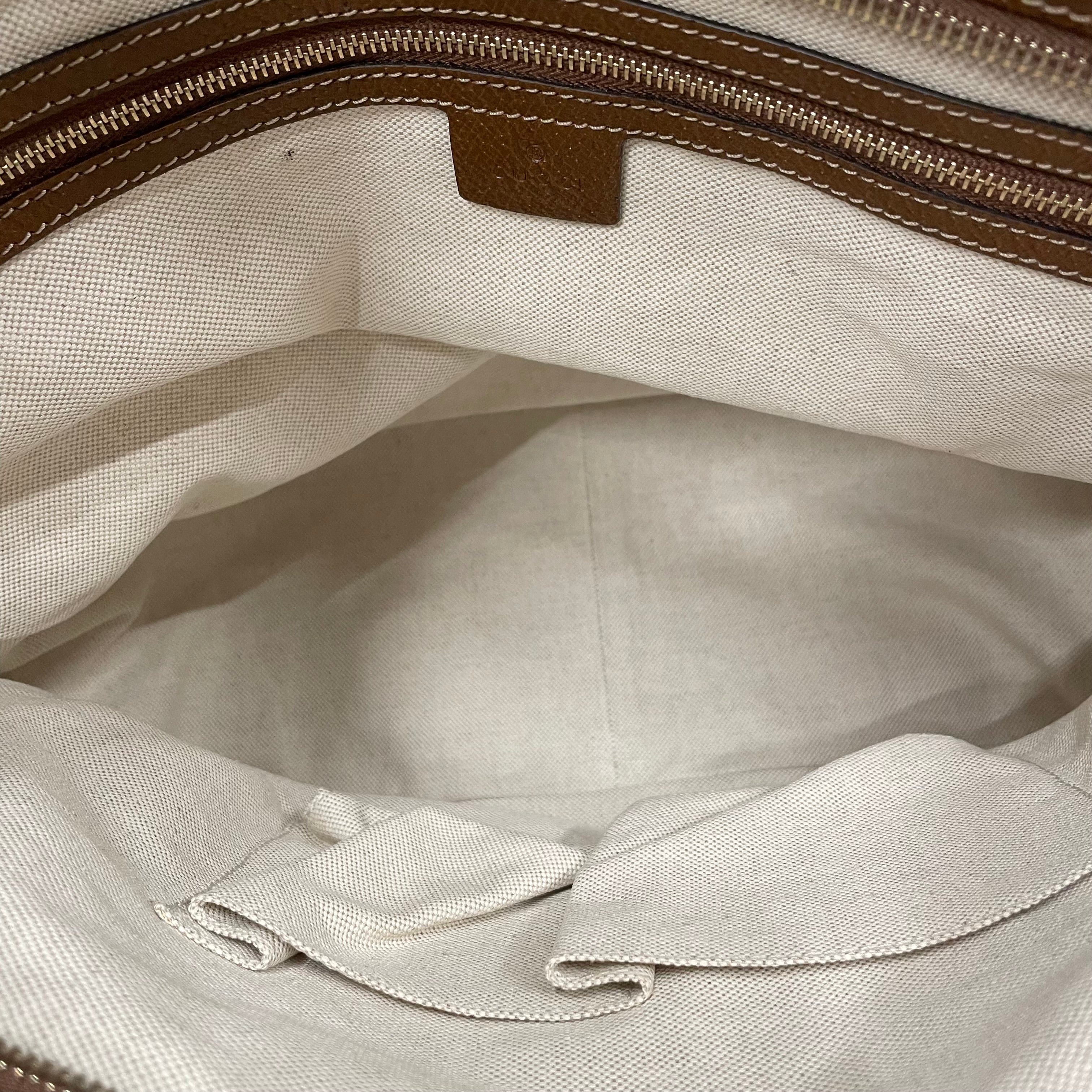 GUCCI/Tote Bag/Leather/BRW/MONOGRM CALFSKIN