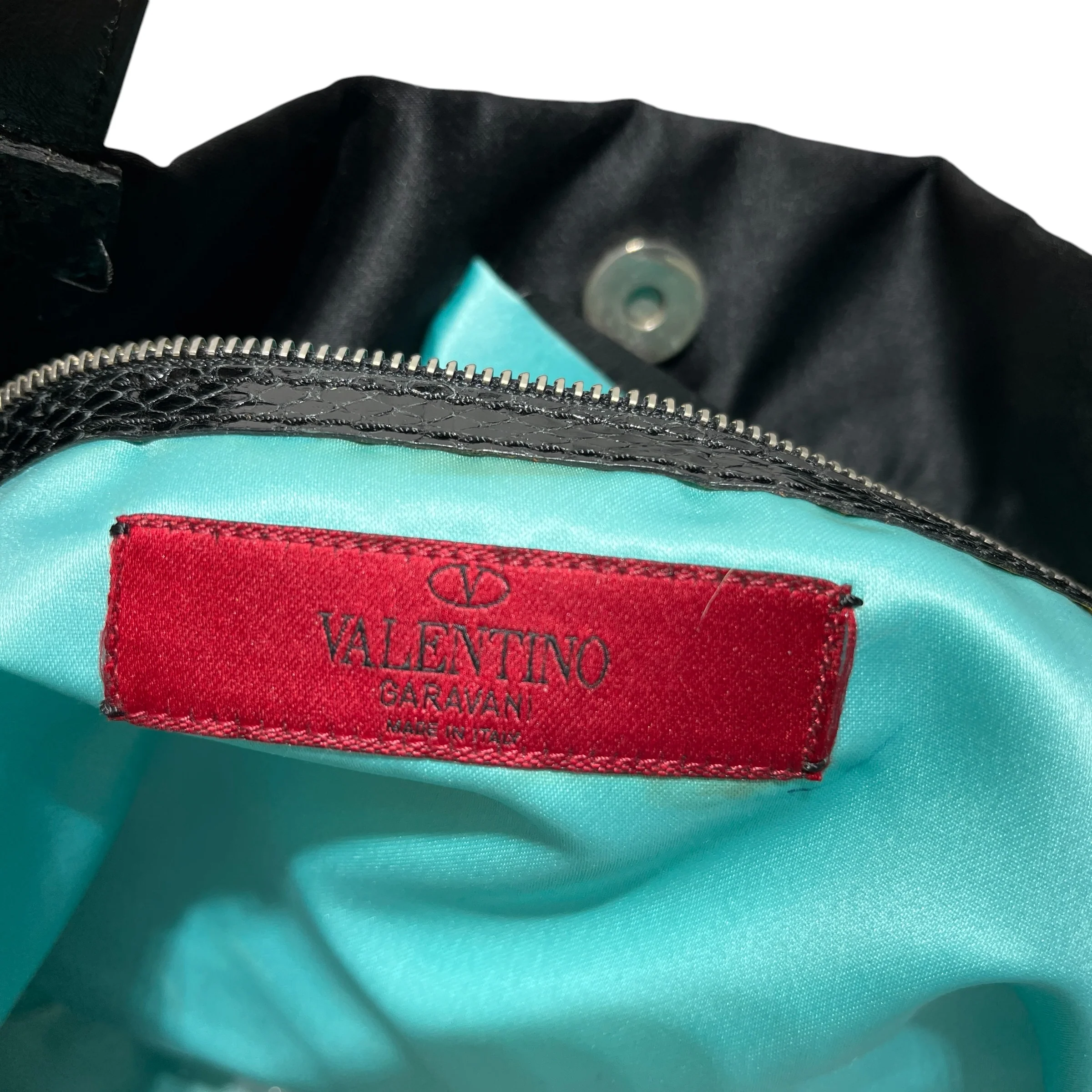 VALENTINO/Tote Bag/BLU/FEATHERED TOTE