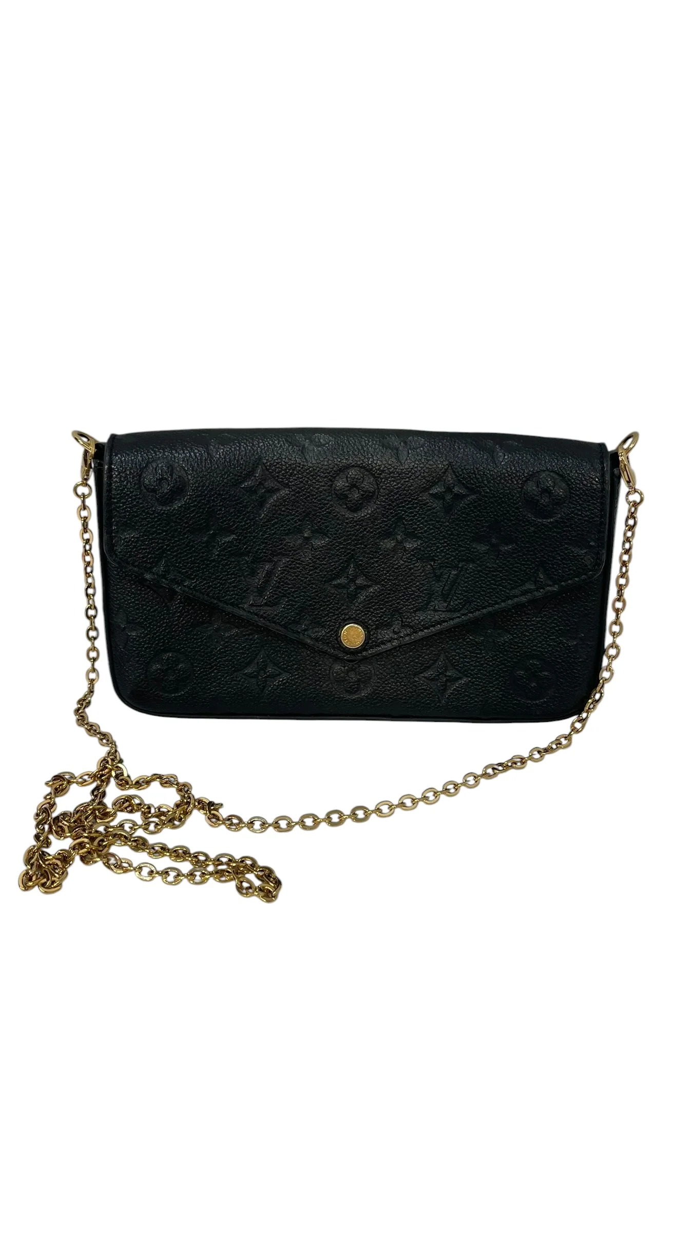 LOUIS VUITTON/Cross Body Bag/Monogram/Leather/BLK/Empreinte Felicie