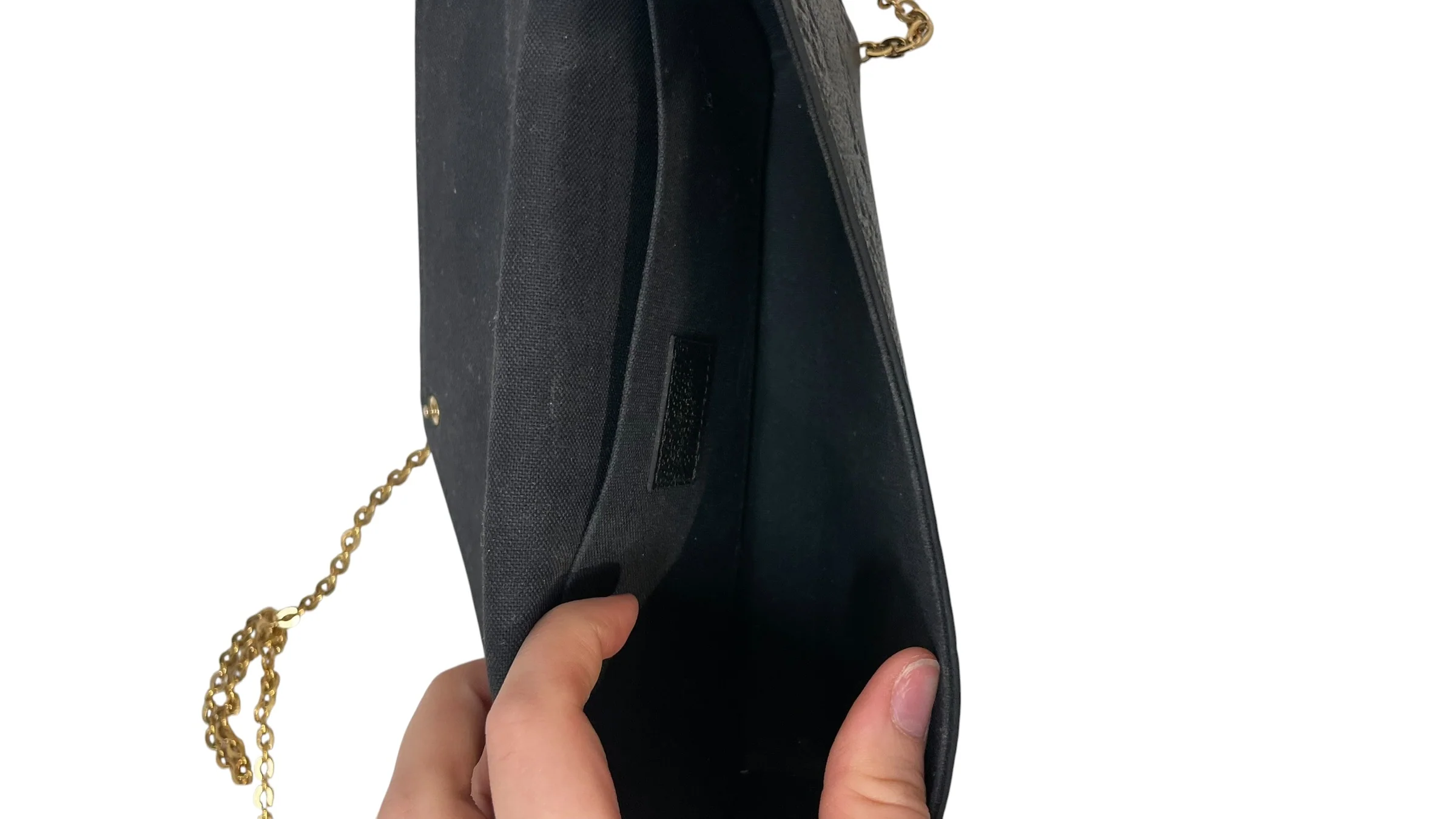 LOUIS VUITTON/Cross Body Bag/Monogram/Leather/BLK/Empreinte Felicie