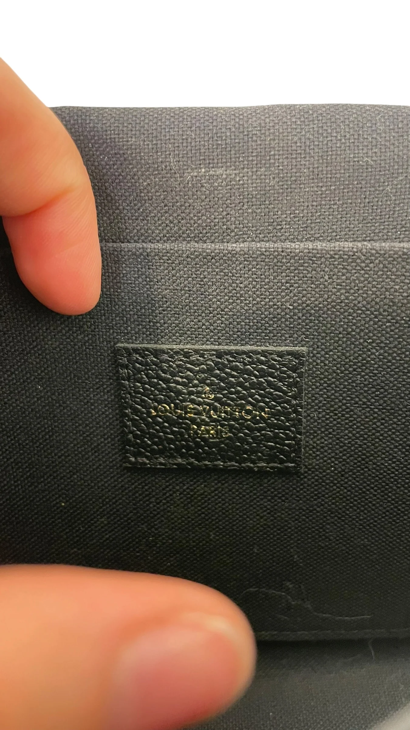 LOUIS VUITTON/Cross Body Bag/Monogram/Leather/BLK/Empreinte Felicie