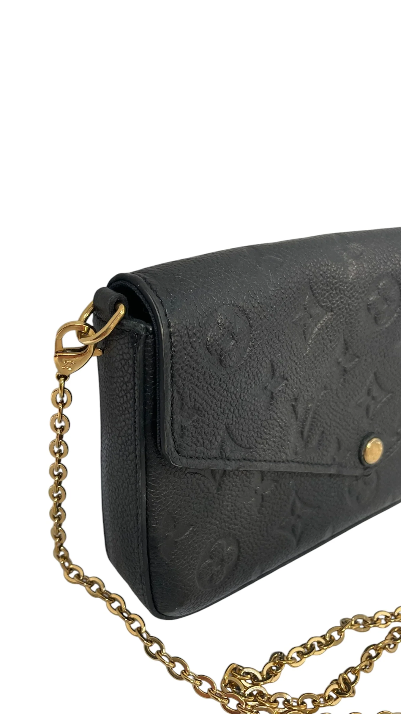 LOUIS VUITTON/Cross Body Bag/Monogram/Leather/BLK/Empreinte Felicie