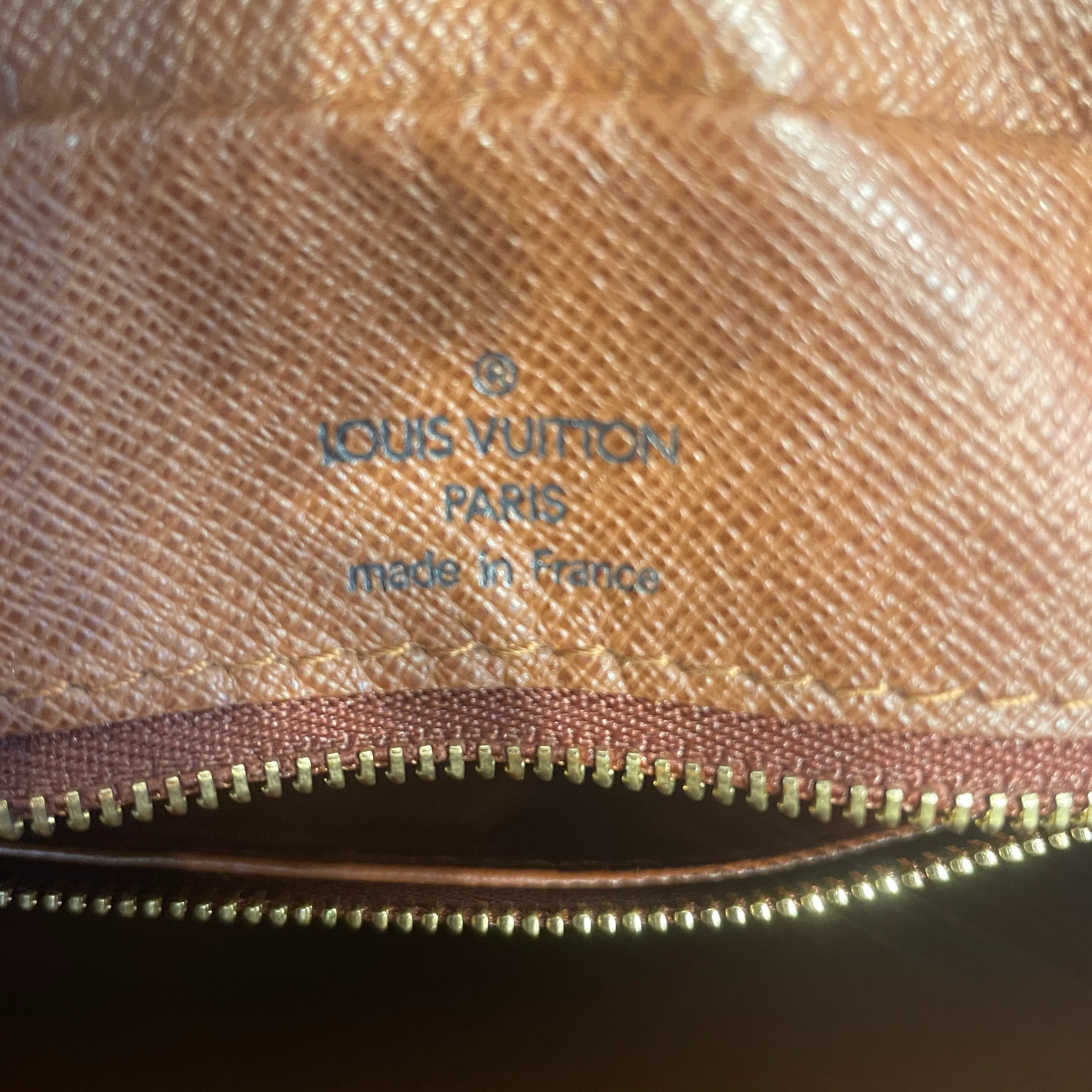 LOUIS VUITTON/Cross Body Bag/Monogram/Leather/BRW/mini 2 zip sidebag