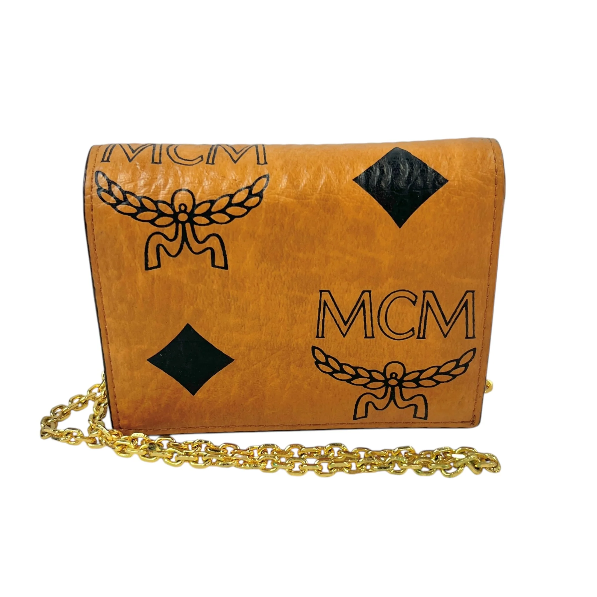 MCM/Cross Body Bag/All Over Print/Leather/CML/Mini Aren Chain Wallet