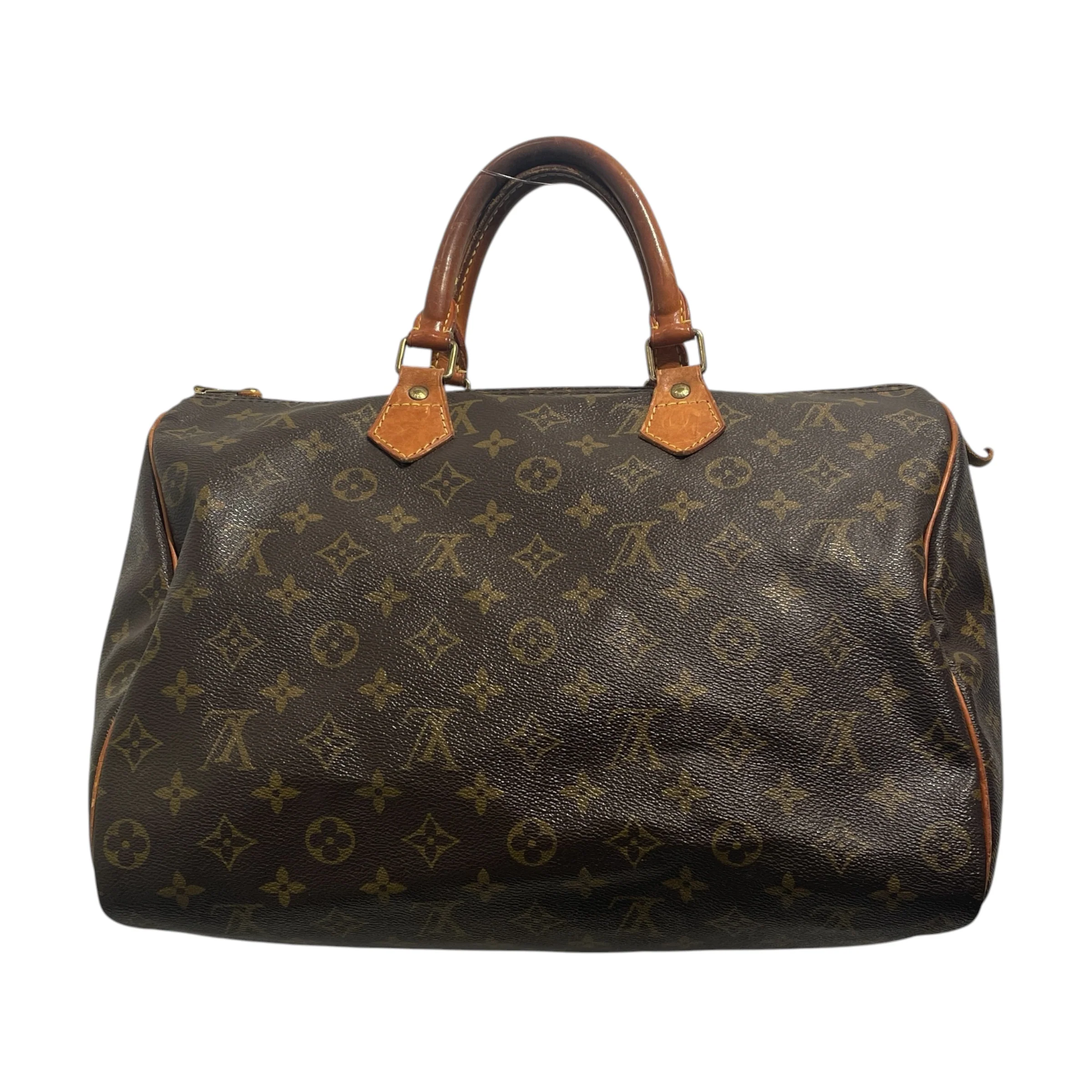 LOUIS VUITTON/Boston Bag/Monogram/Leather/BRW/Speedy 35