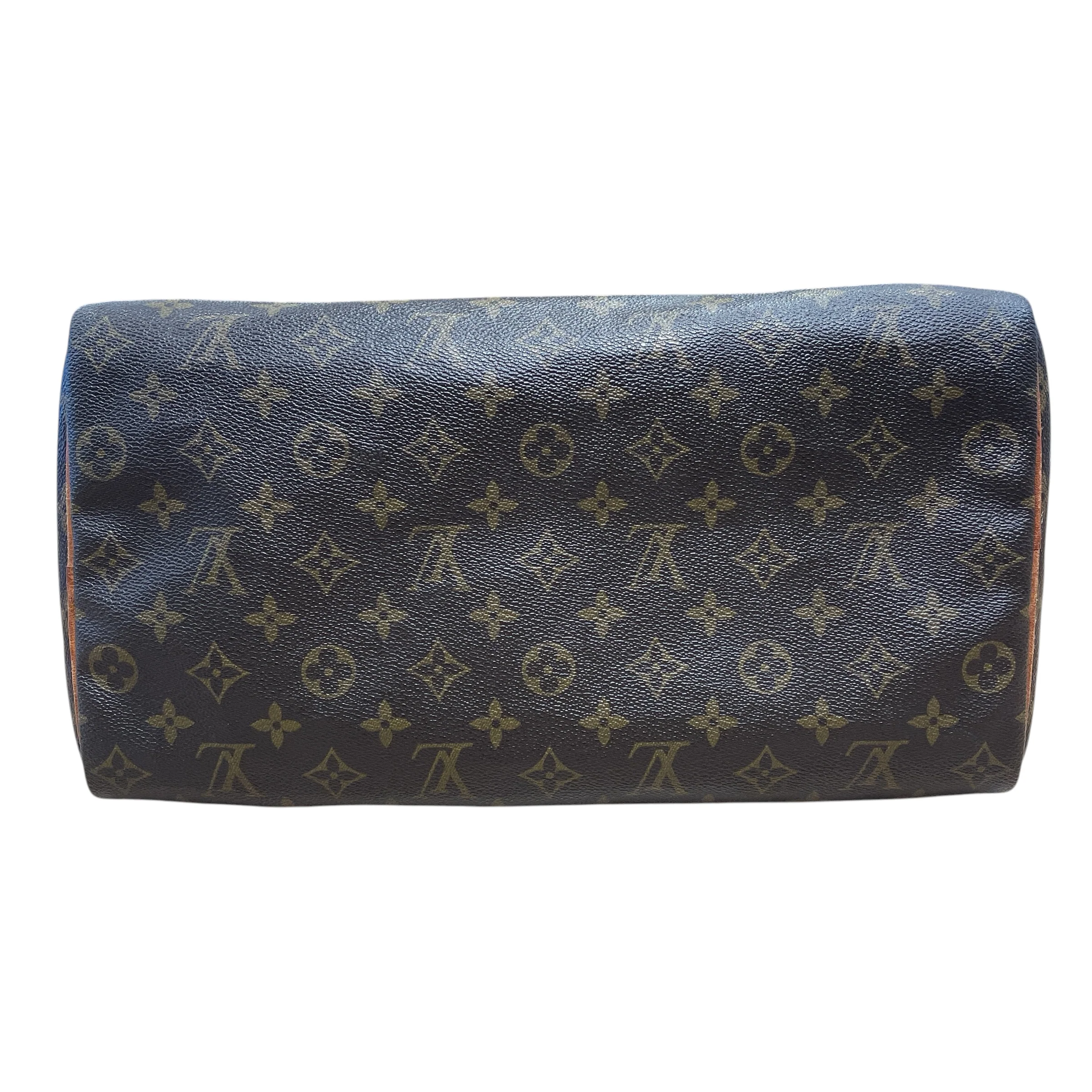 LOUIS VUITTON/Boston Bag/Monogram/Leather/BRW/Speedy 35