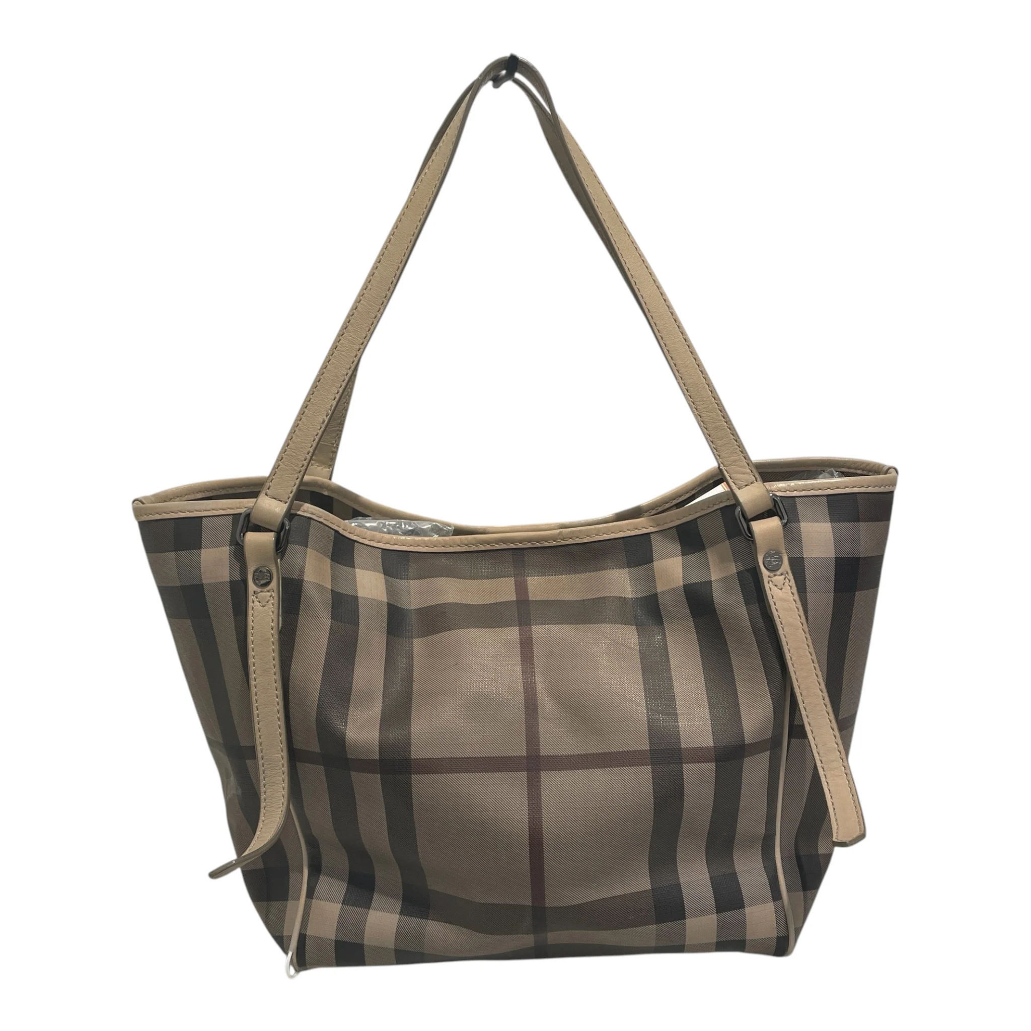 BURBERRY/Tote Bag/Monogram/Cotton/BEG/Smoked Check Canterbury