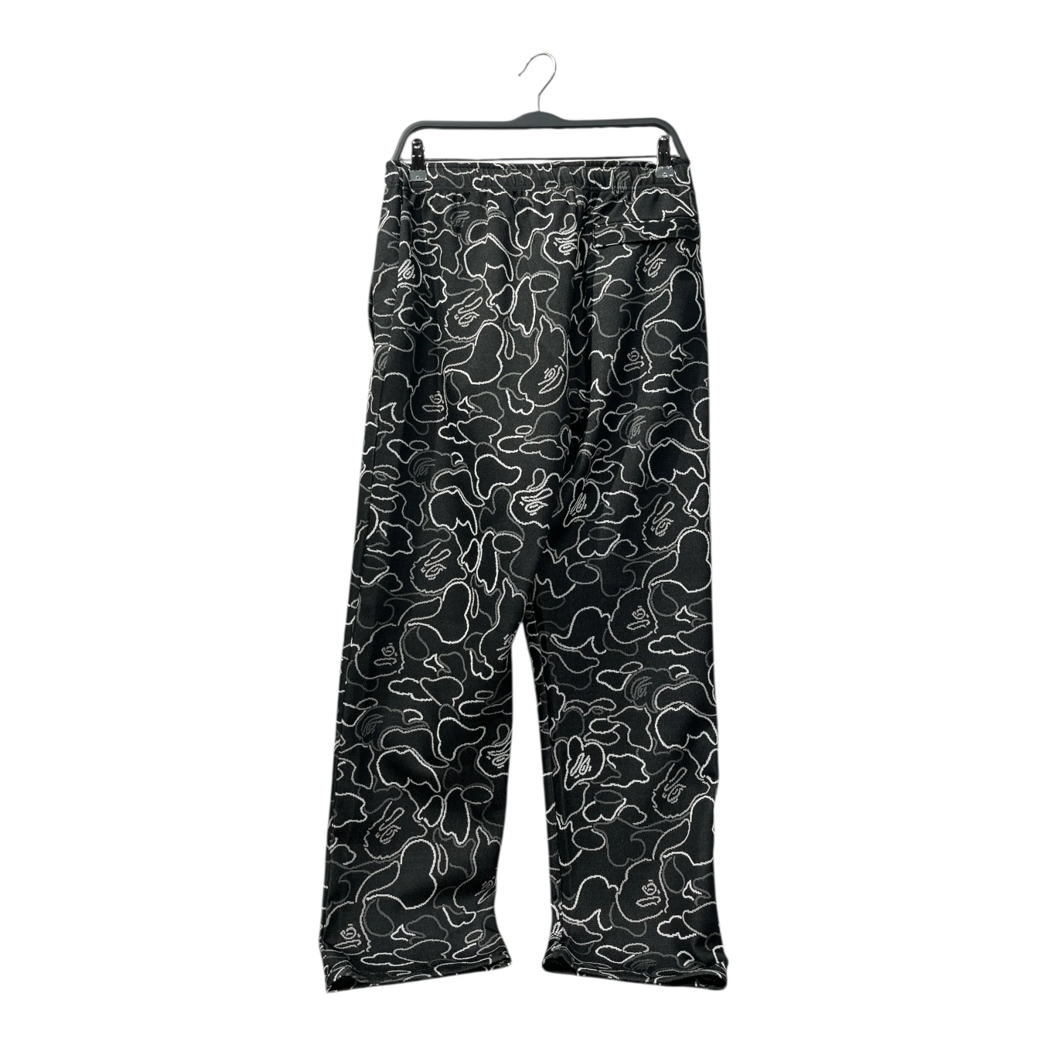 A BATHING APE/Pants/M/Cotton/BLK/All Over Print/