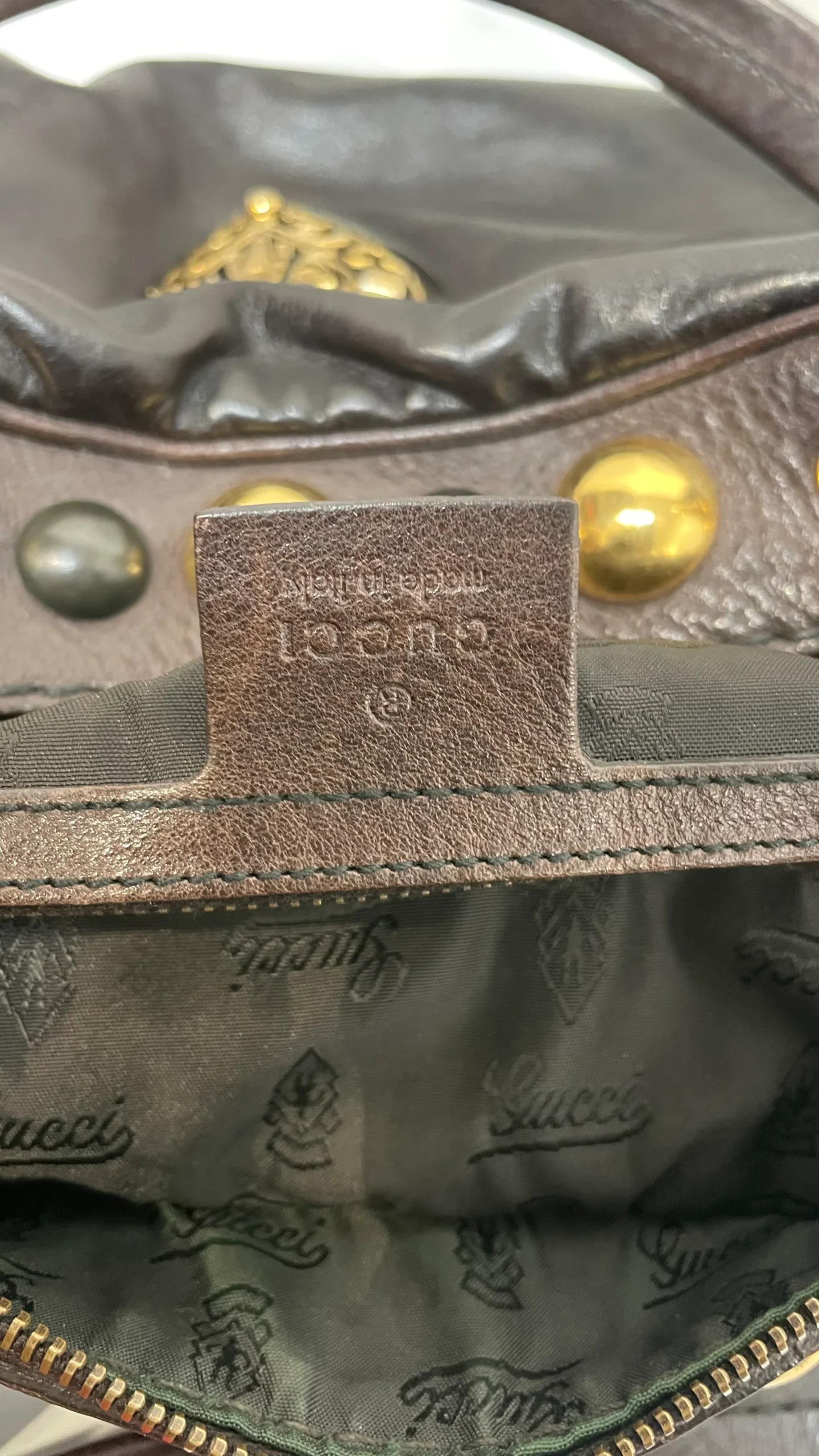 GUCCI/Hand Bag/Leather/BRW/BABOUSKA DOME