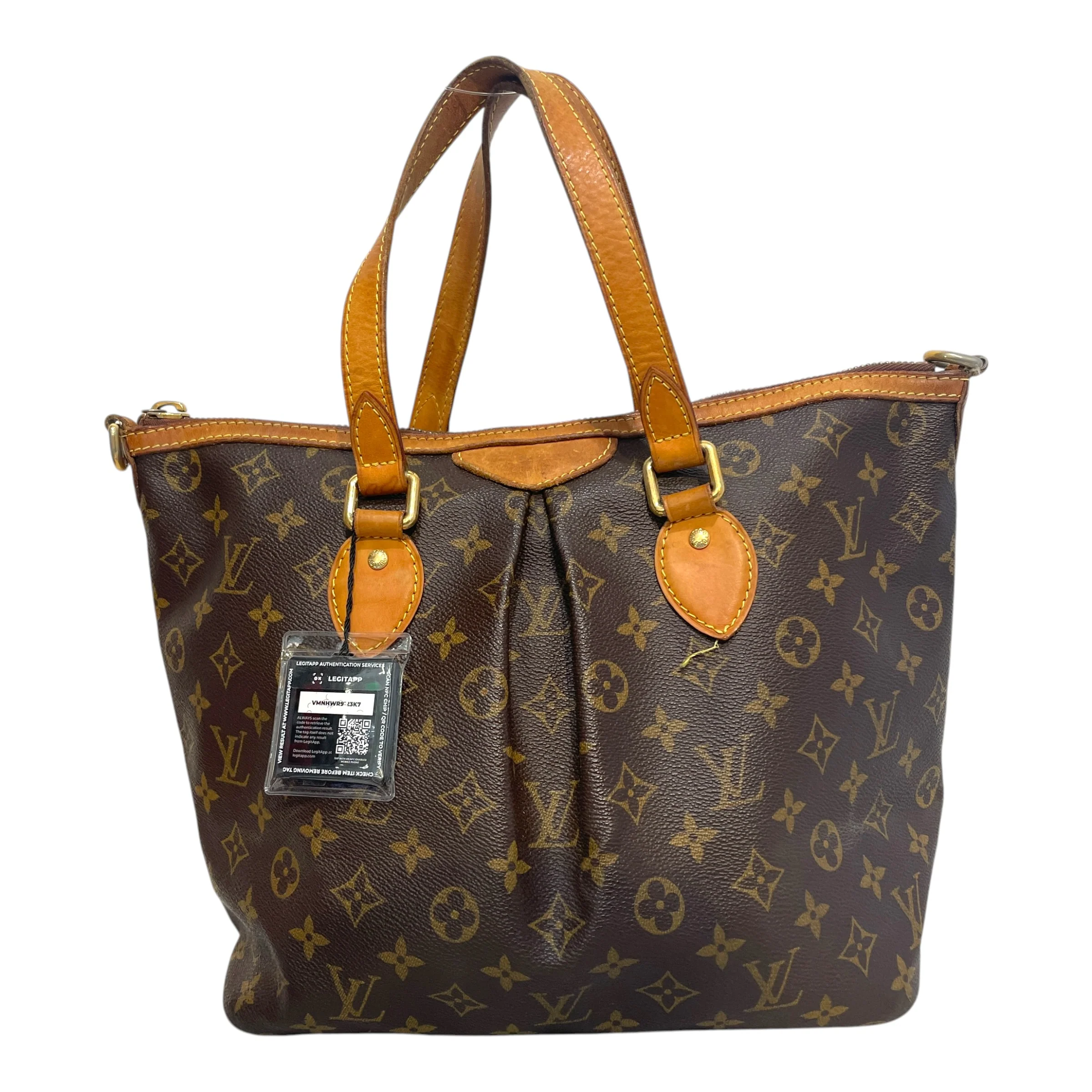 LOUIS VUITTON/Bag/Monogram/Leather/BRW/Palermo Shoulder Bag