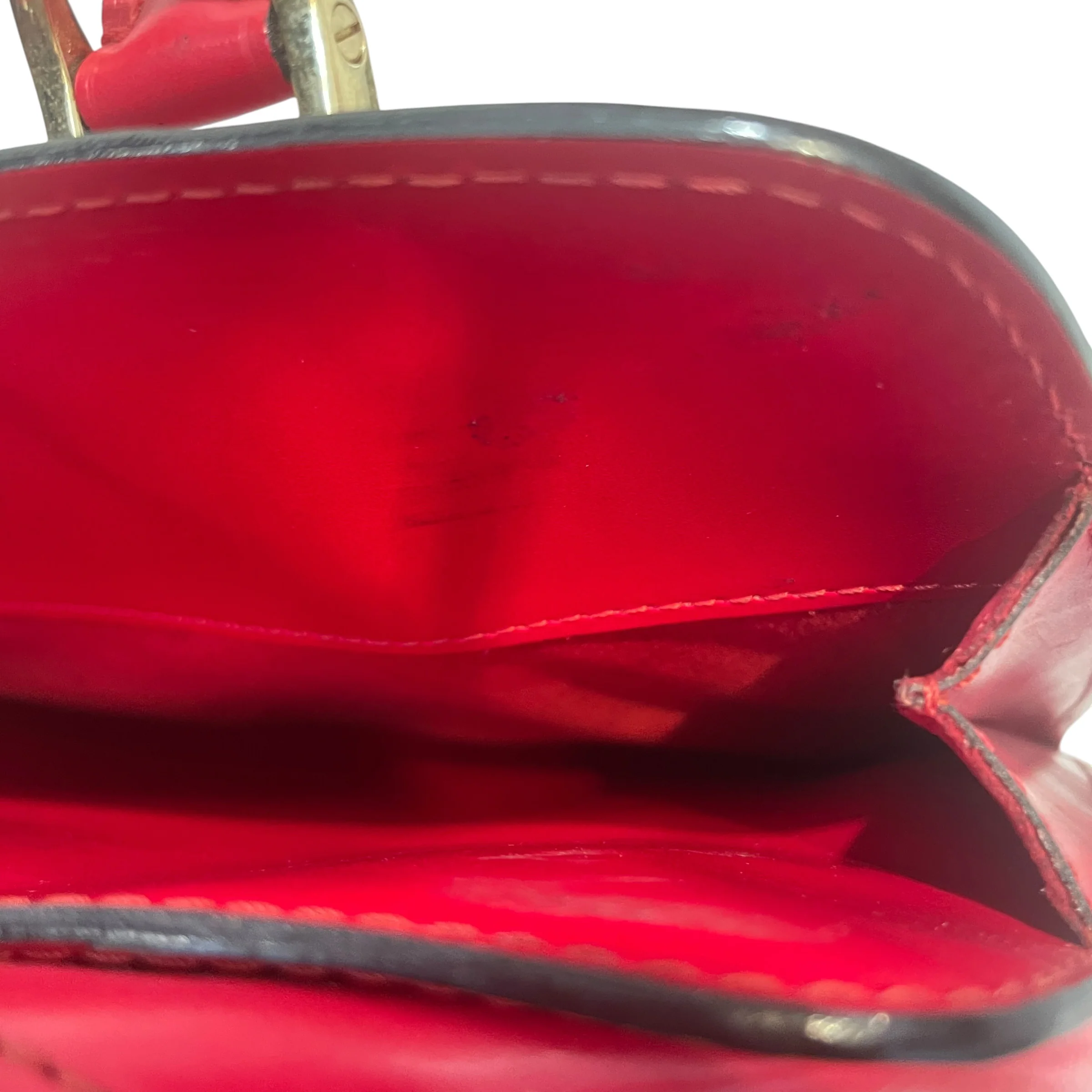 LOUIS VUITTON/Bag/Leather/RED/EPI Leather Hand Bag