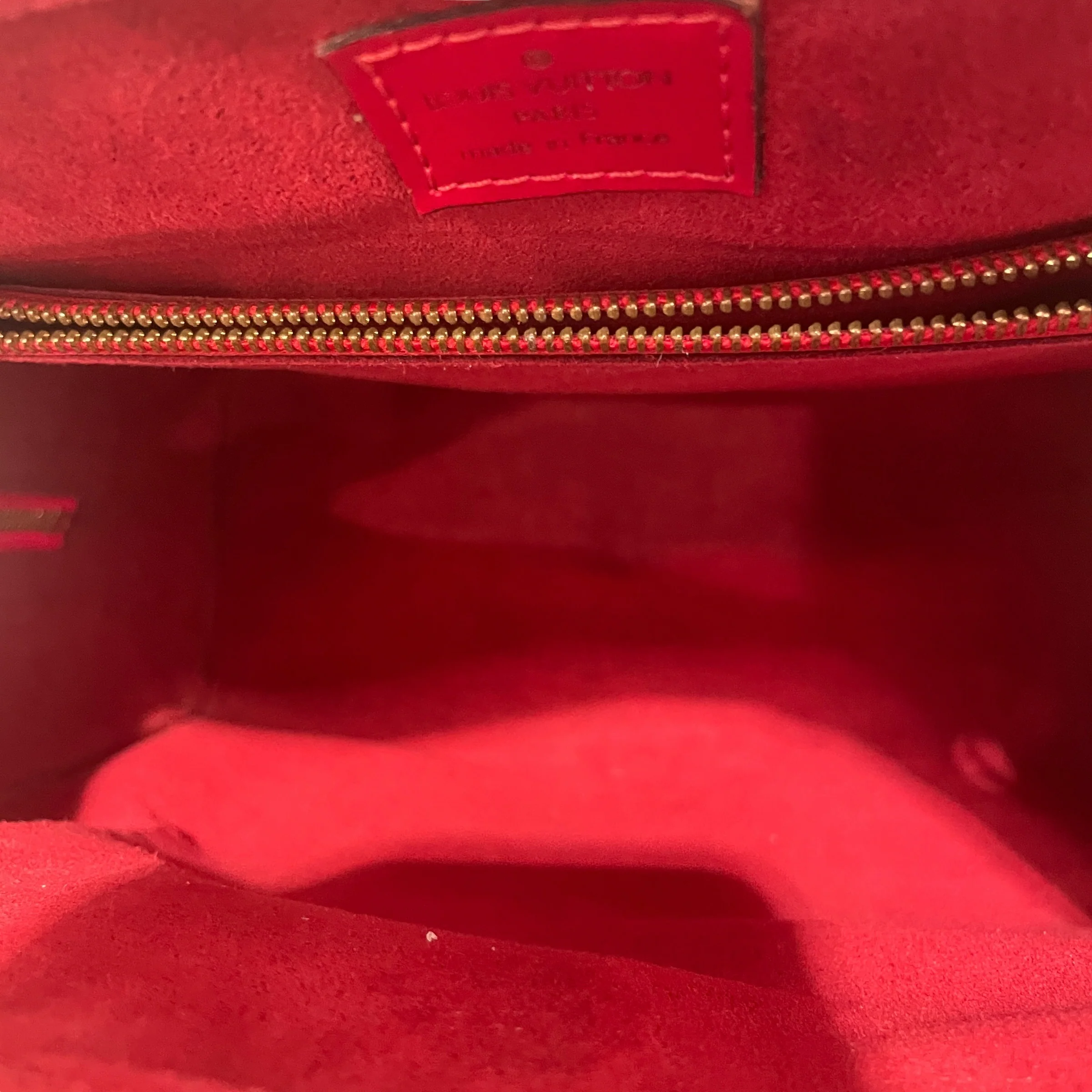 LOUIS VUITTON/Bag/Leather/RED/EPI Leather Hand Bag