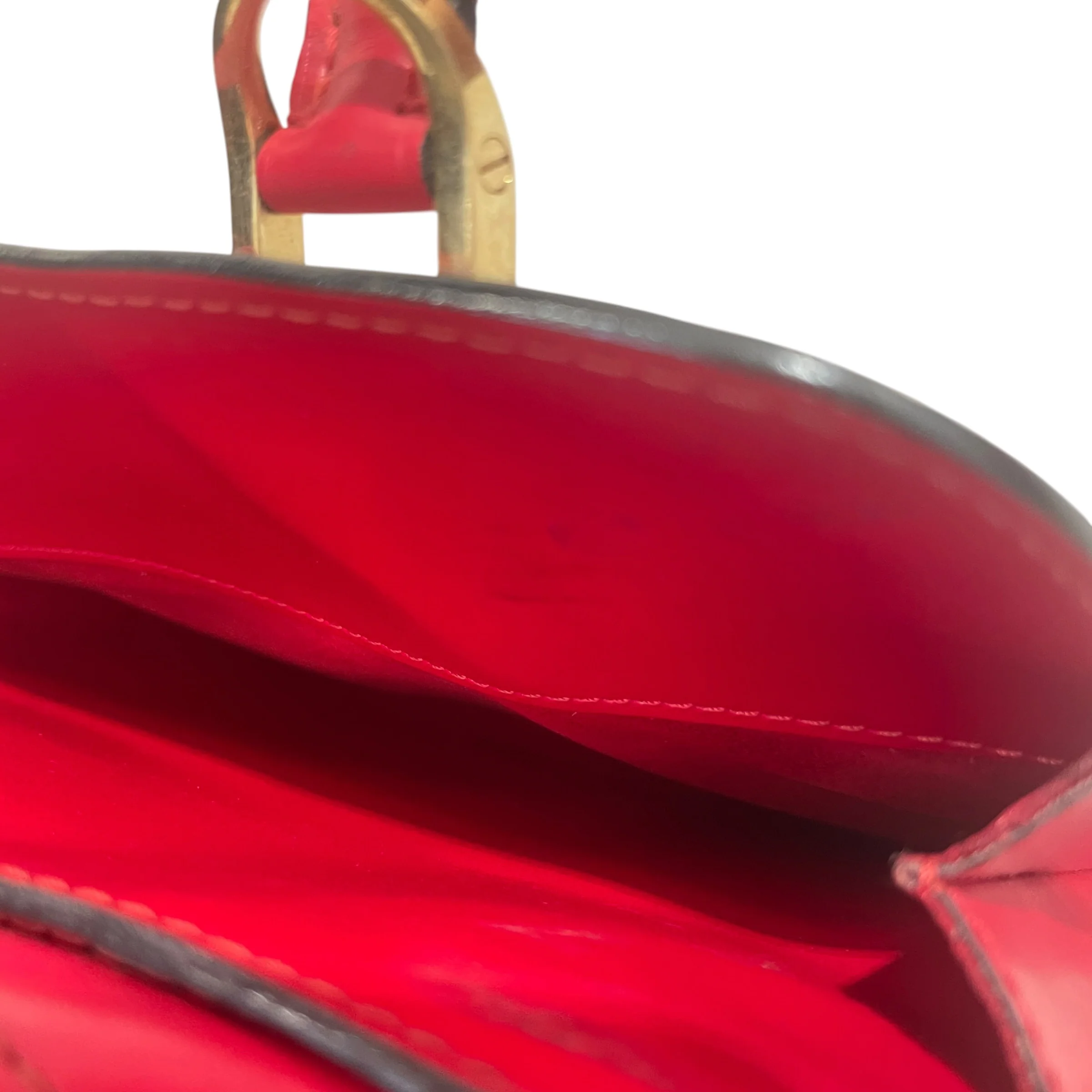 LOUIS VUITTON/Bag/Leather/RED/EPI Leather Hand Bag