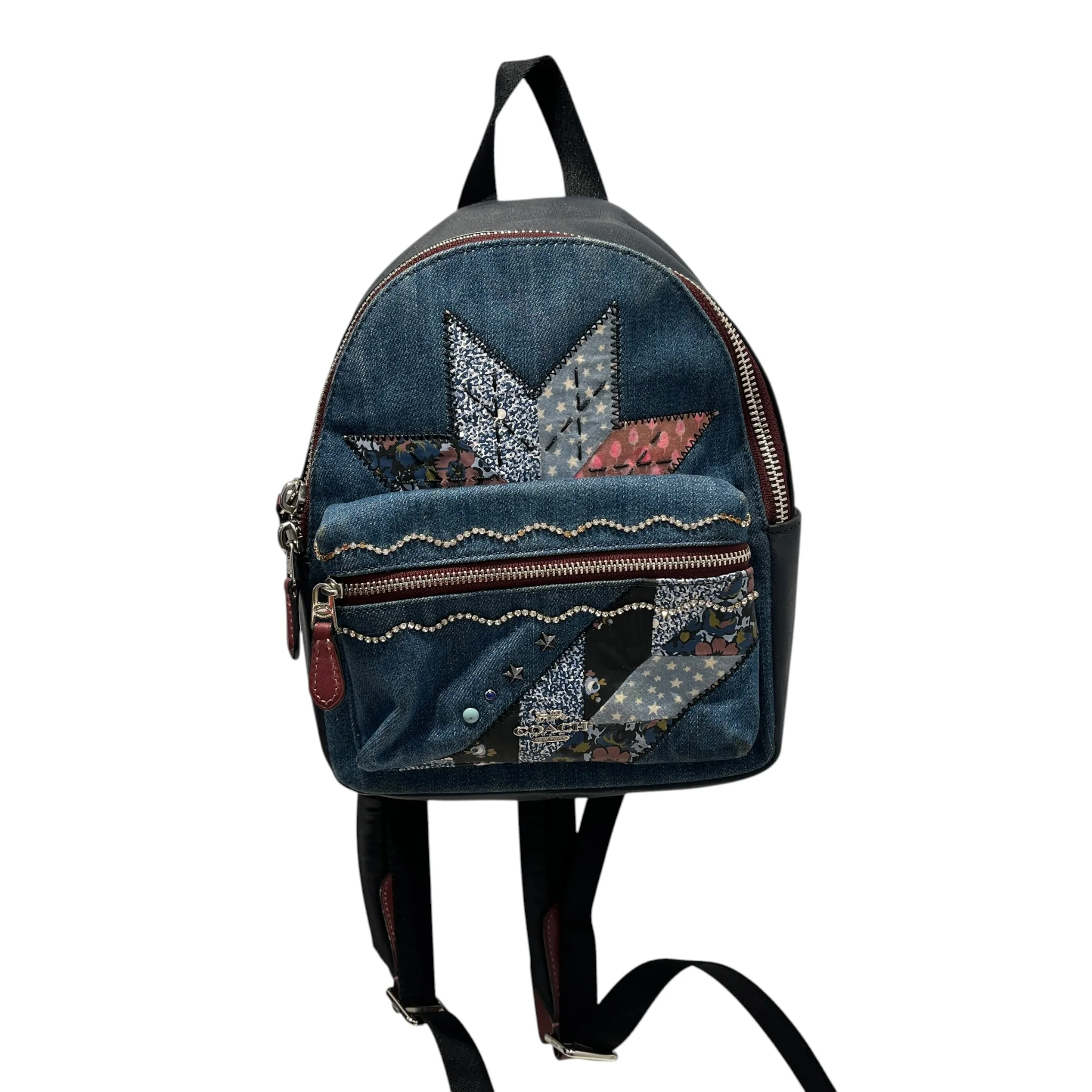 COACH/Backpack/All Over Print/Cotton/BLU/CHARLE BACKPACK