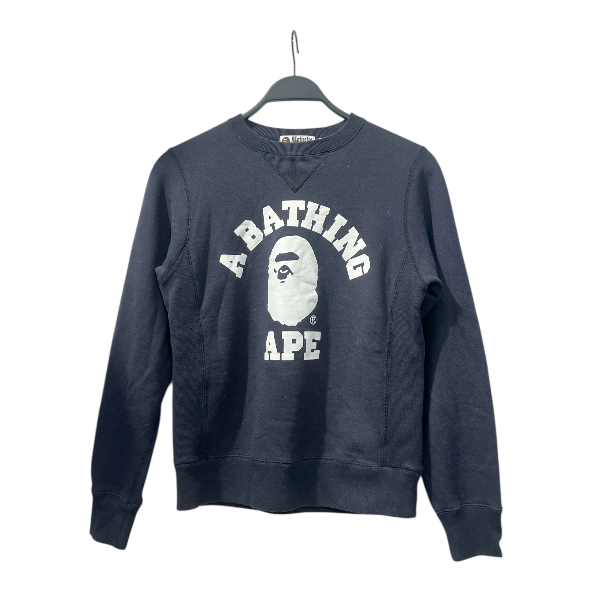 A BATHING APE/Sweatshirt/S/Cotton/GRY/