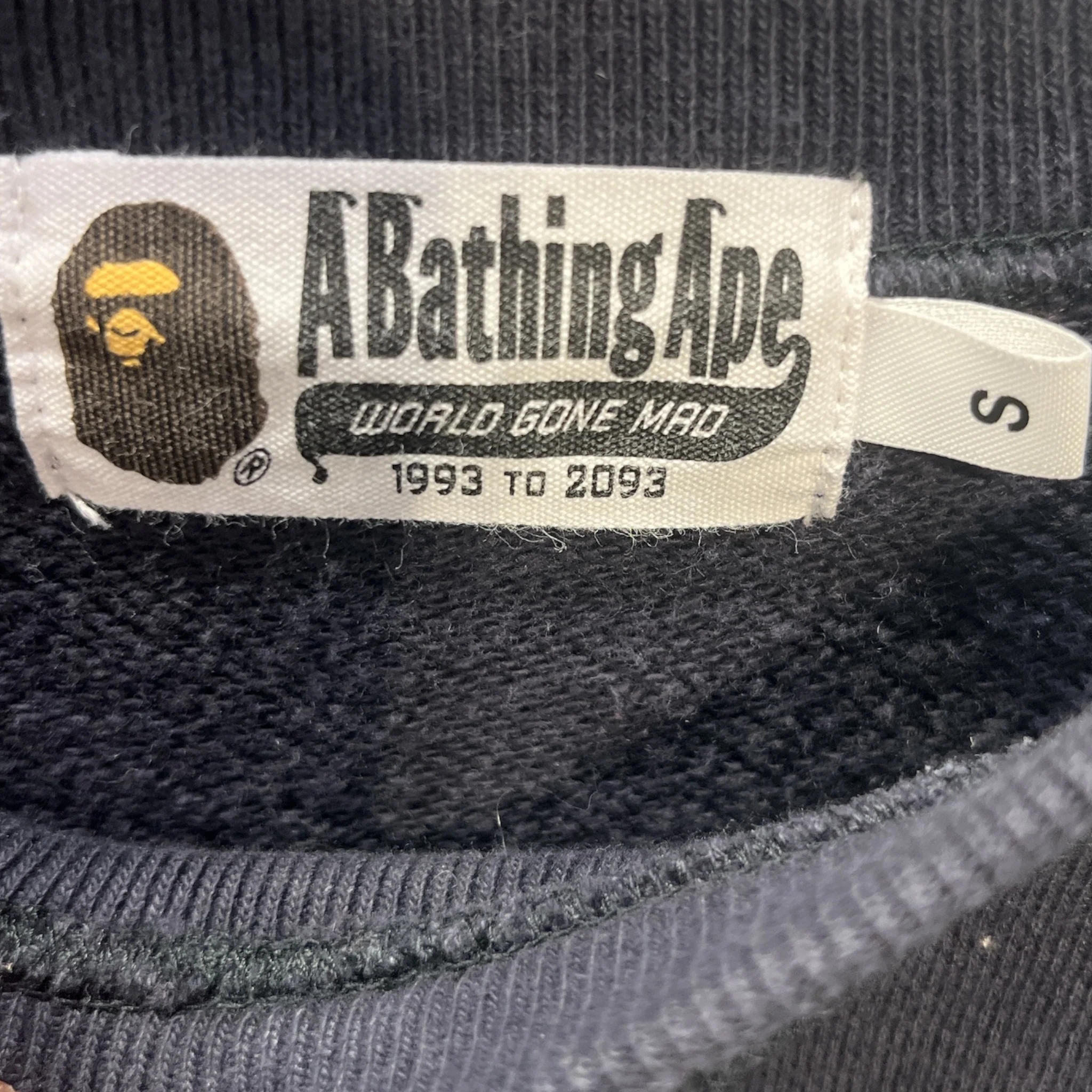 A BATHING APE/Sweatshirt/S/Cotton/GRY/