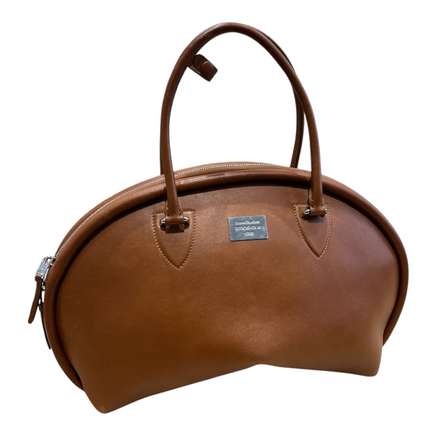 Acne Studios/Tote Bag/Leather/BRW/BOWLINA
