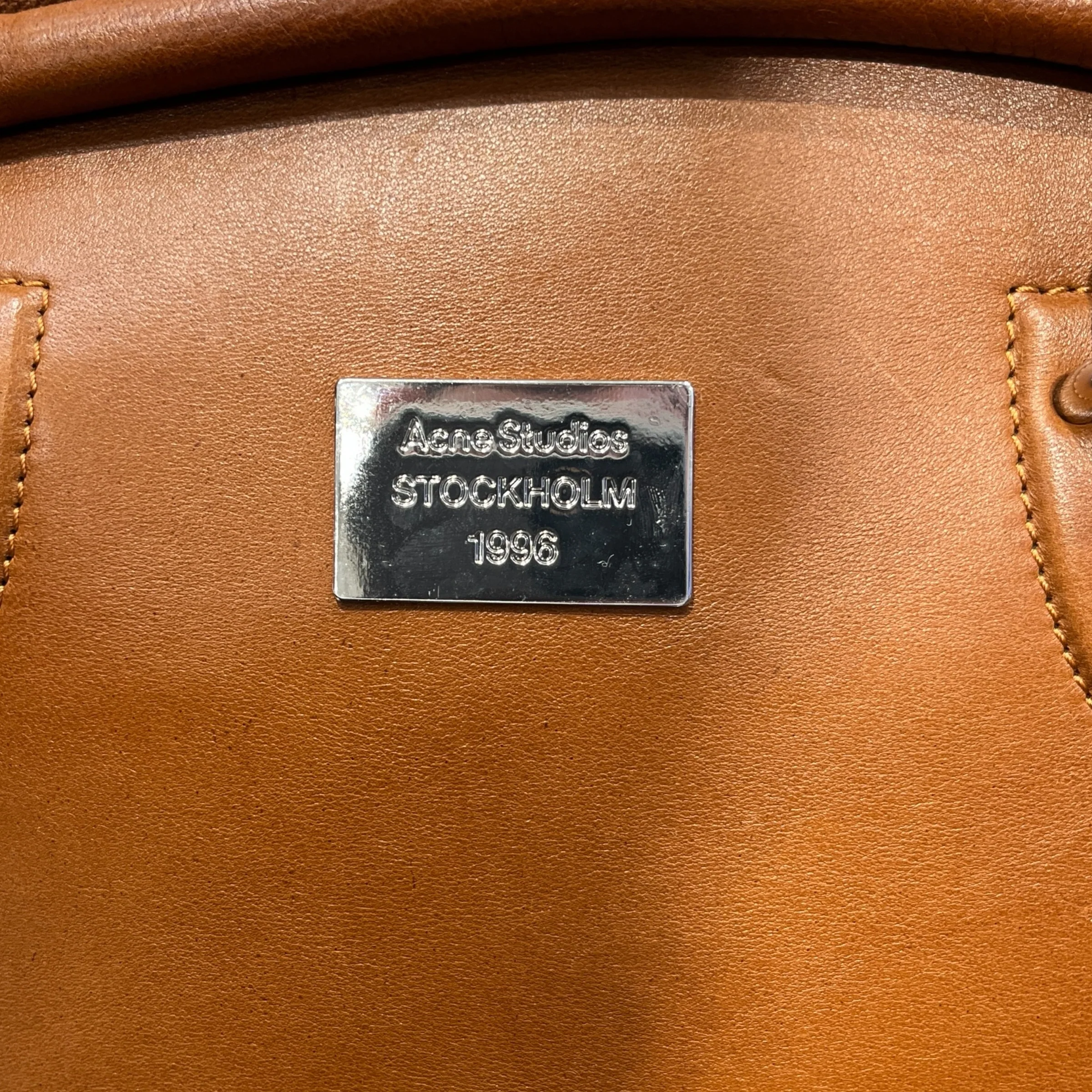 Acne Studios/Tote Bag/Leather/BRW/BOWLINA