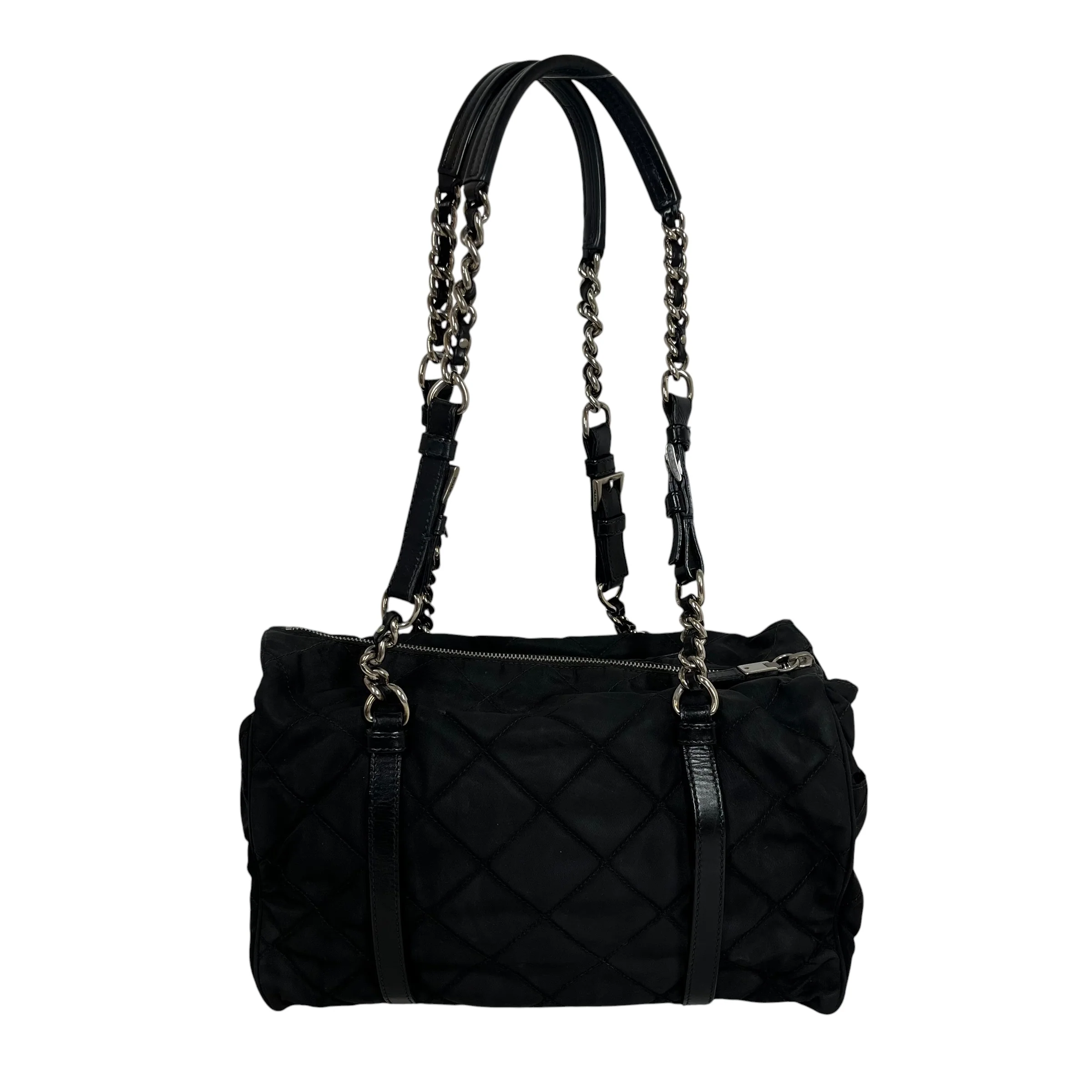 PRADA/Hand Bag/Nylon/BLK/catena