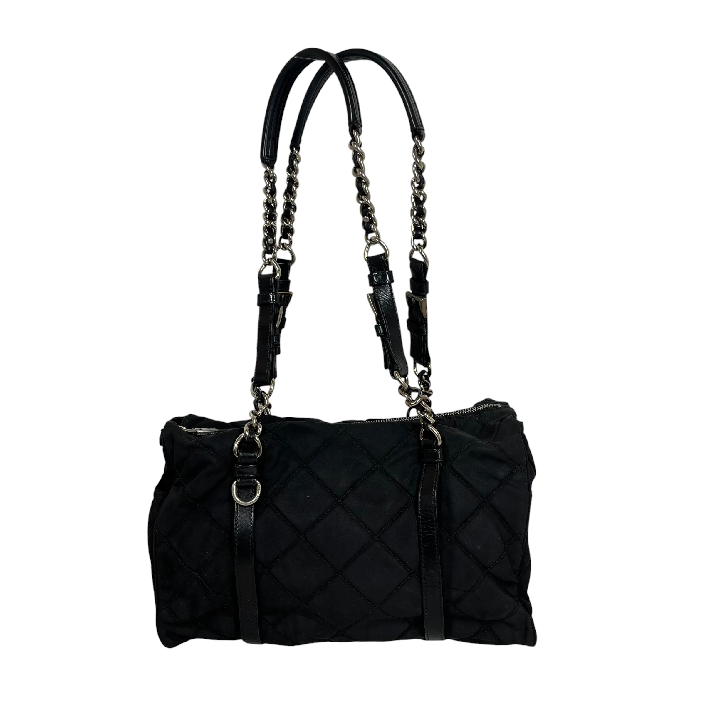 PRADA/Hand Bag/Nylon/BLK/catena