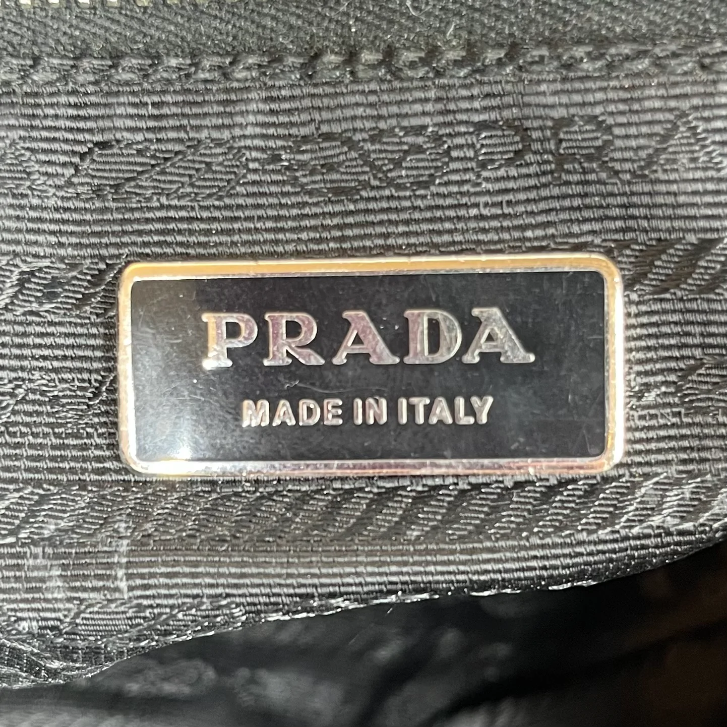 PRADA/Hand Bag/Nylon/BLK/catena