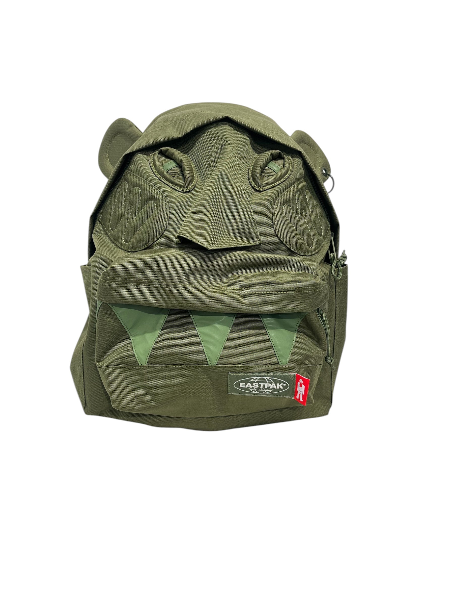 Walter Van Beirendonck/EASTPAK/Backpack/Cotton/GRN/MONSTER FACE EASTPAK COLLAB
