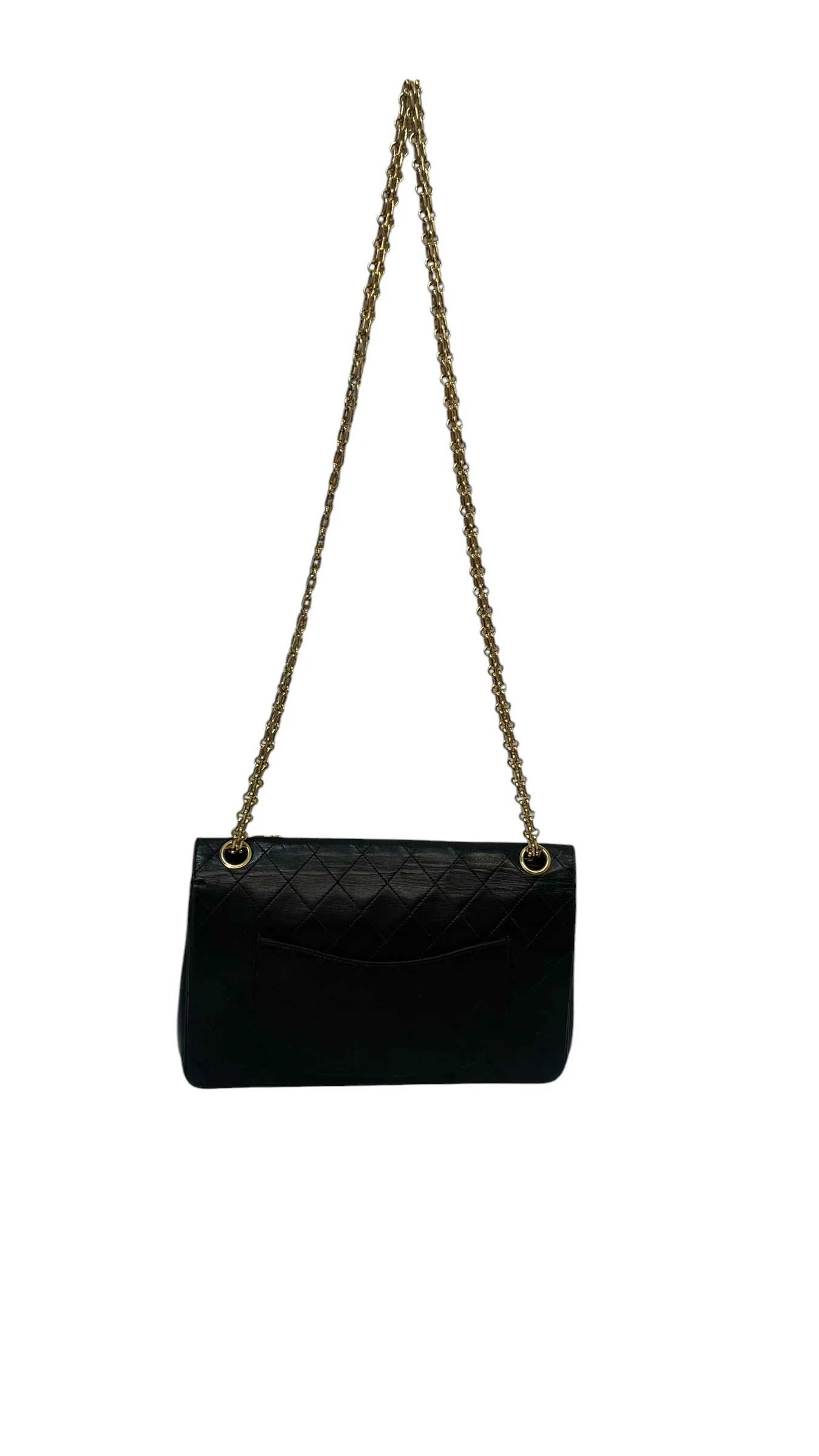 CHANEL/Bag/Lambskin/BLK/double flap medium classic