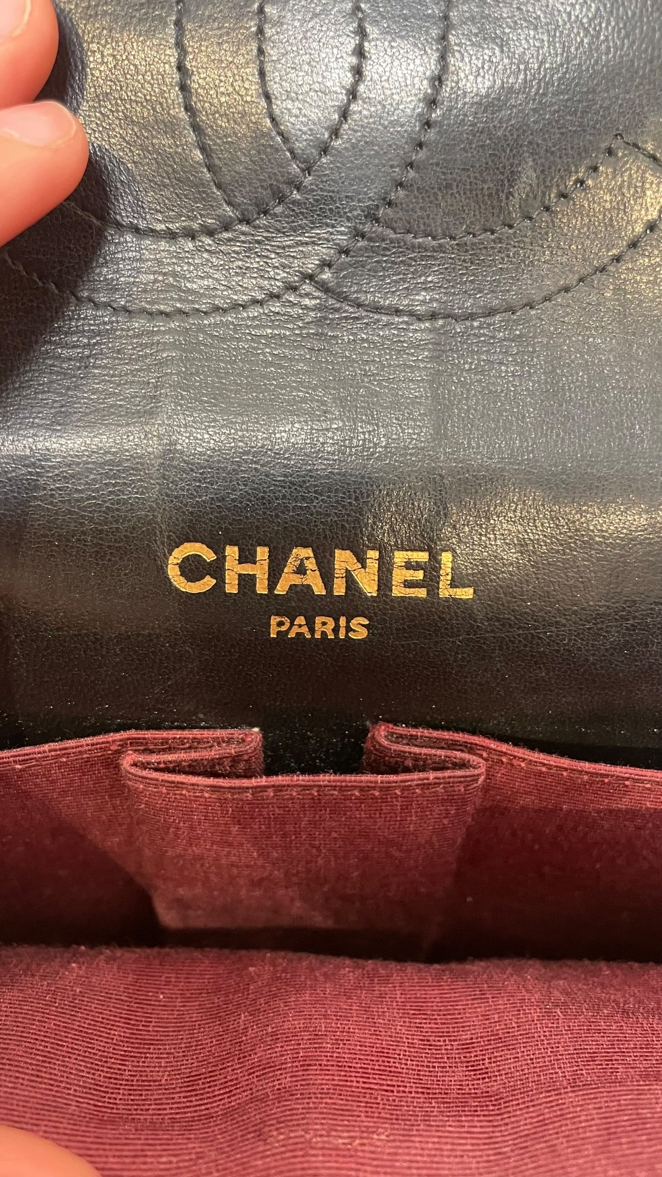 CHANEL/Bag/Lambskin/BLK/double flap medium classic