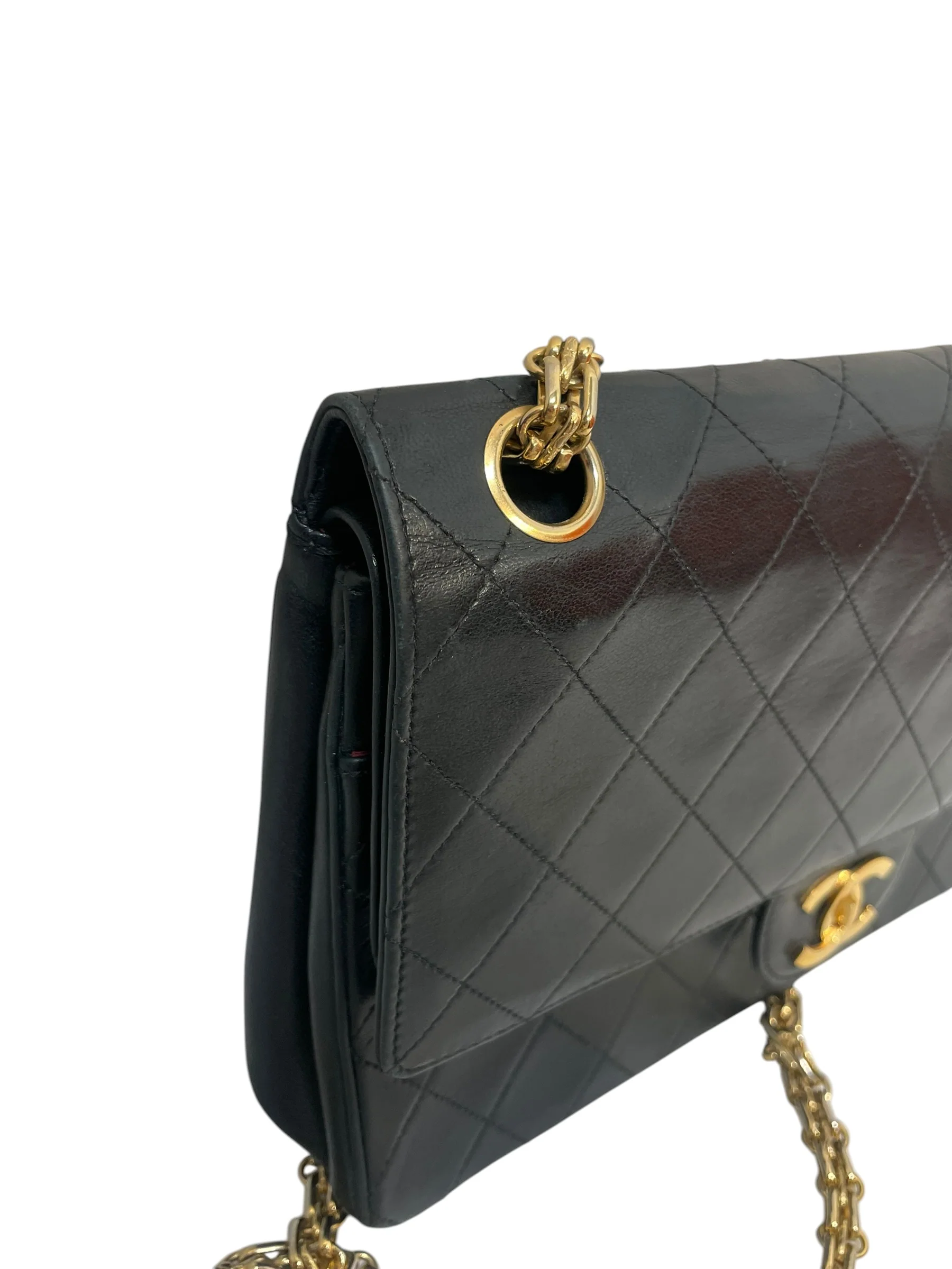 CHANEL/Bag/Lambskin/BLK/double flap medium classic