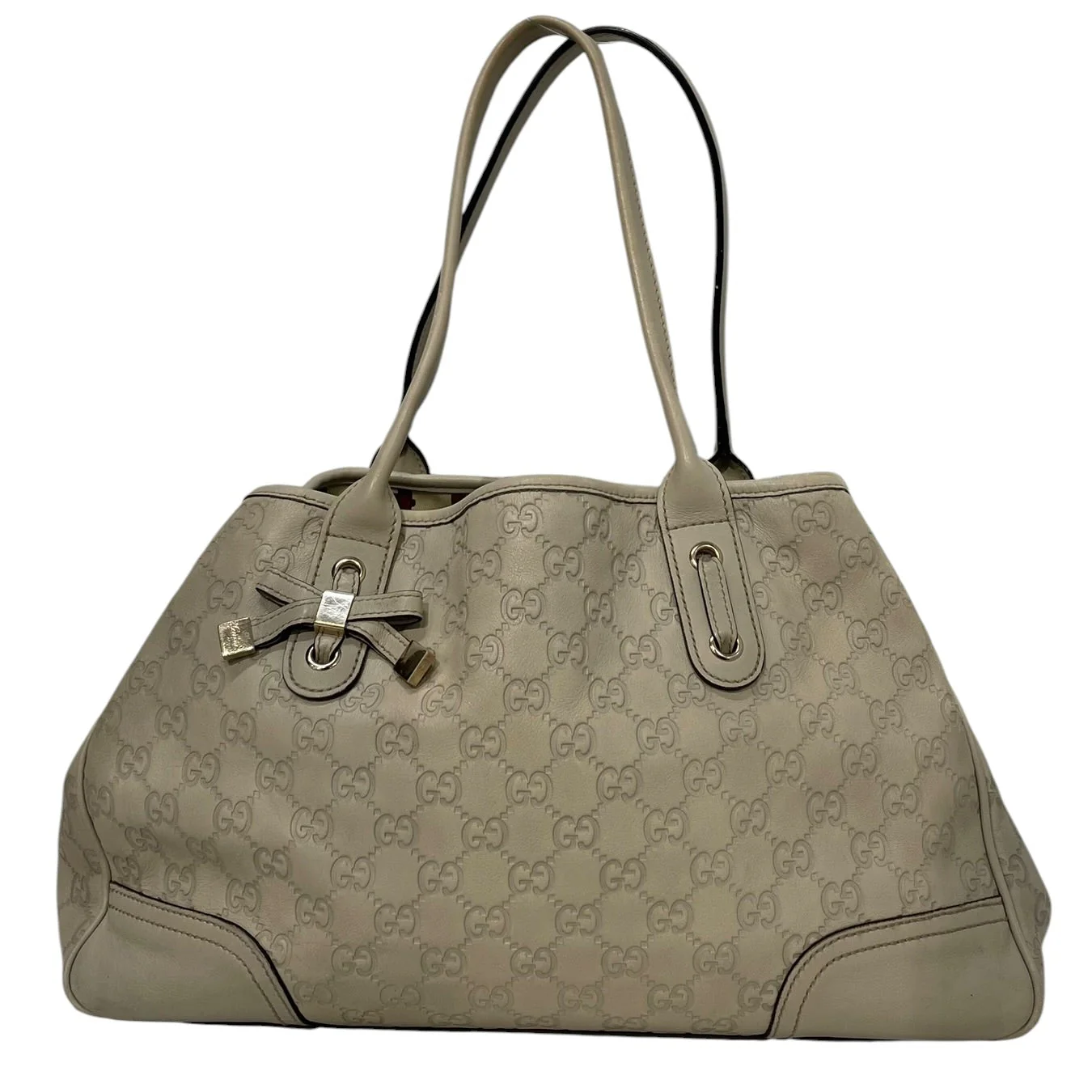 GUCCI/Tote Bag/Leather/CRM/princy guccissima