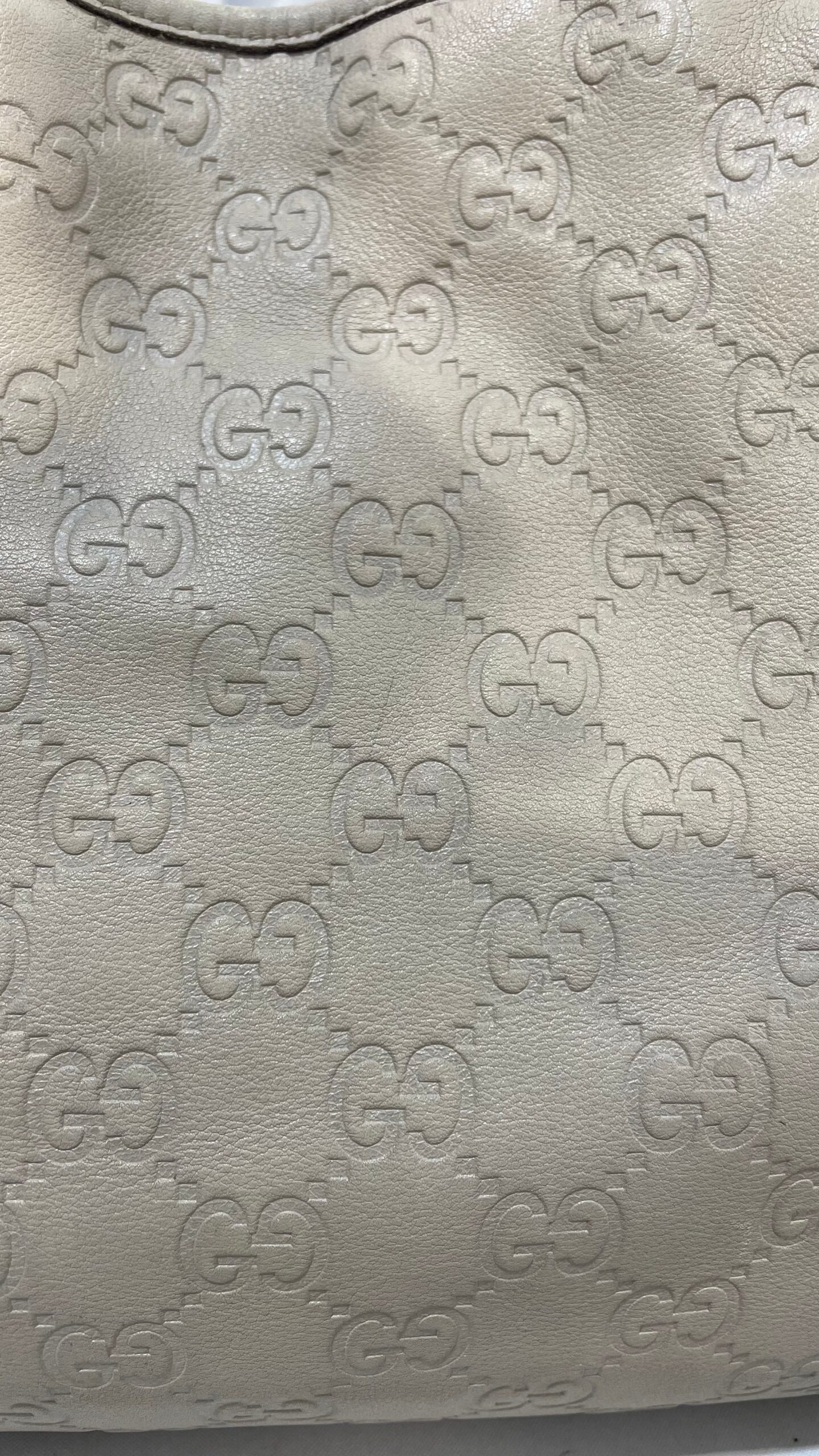 GUCCI/Tote Bag/Leather/CRM/princy guccissima