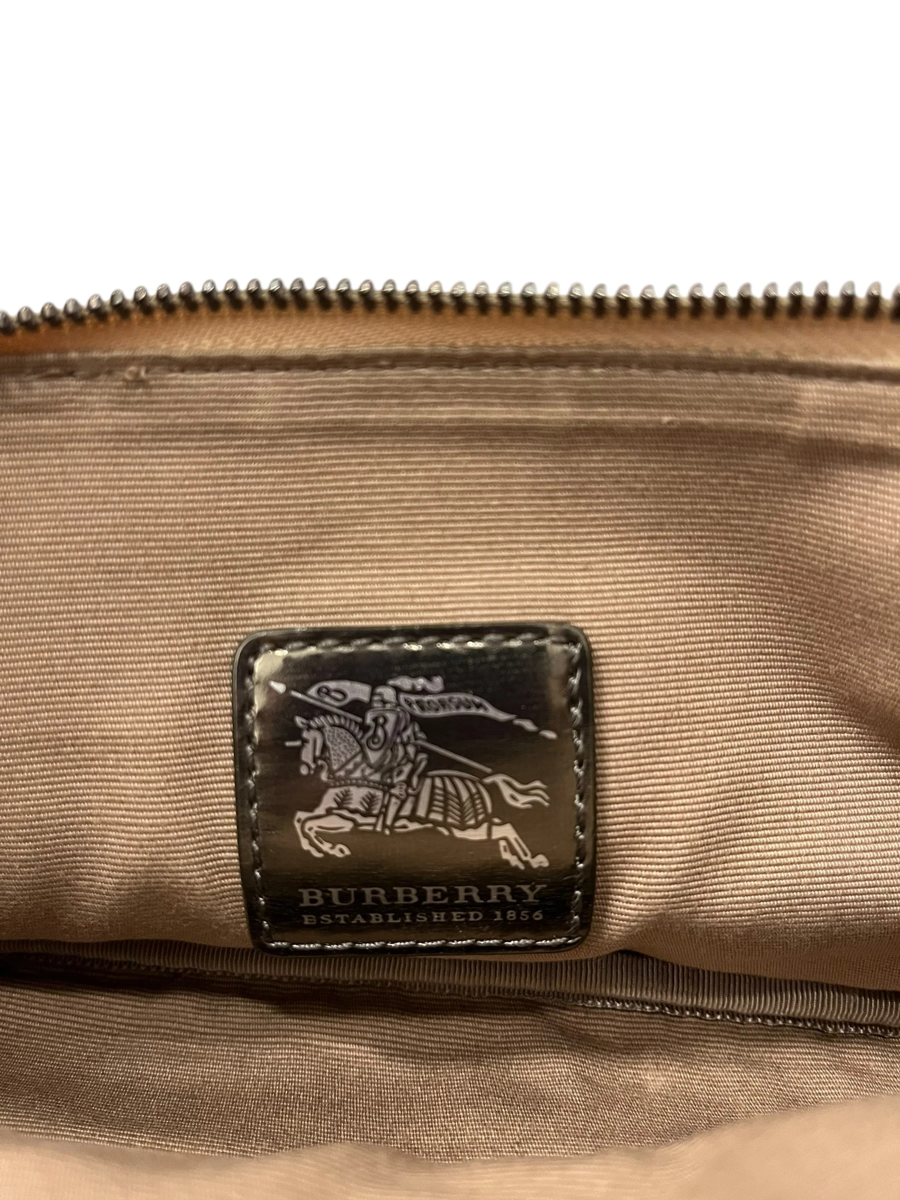 BURBERRY/Hand Bag/Plaid/BEG/NOVA CHECK POCHETTE