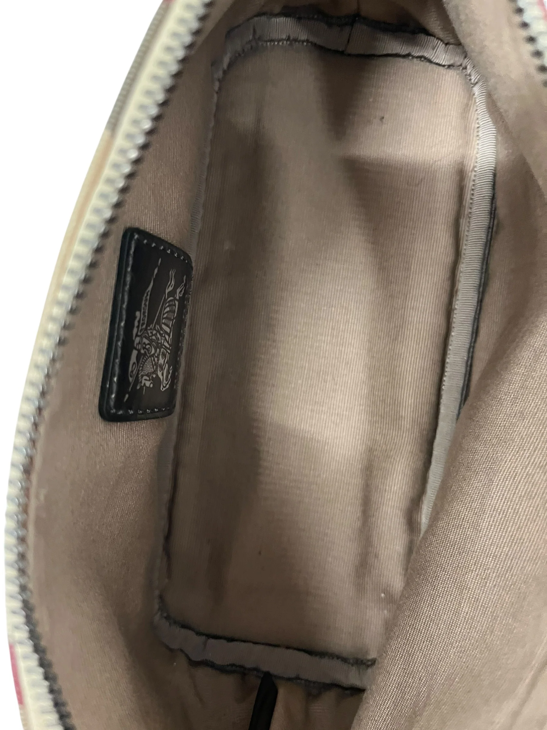 BURBERRY/Hand Bag/Plaid/BEG/NOVA CHECK POCHETTE
