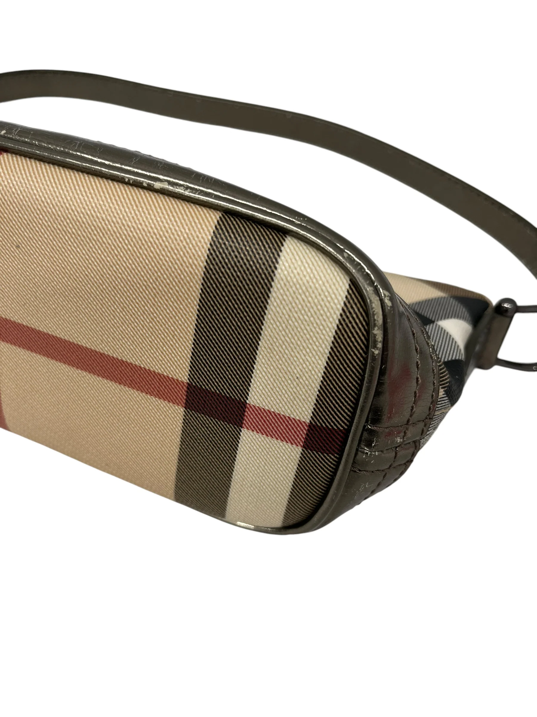 BURBERRY/Hand Bag/Plaid/BEG/NOVA CHECK POCHETTE