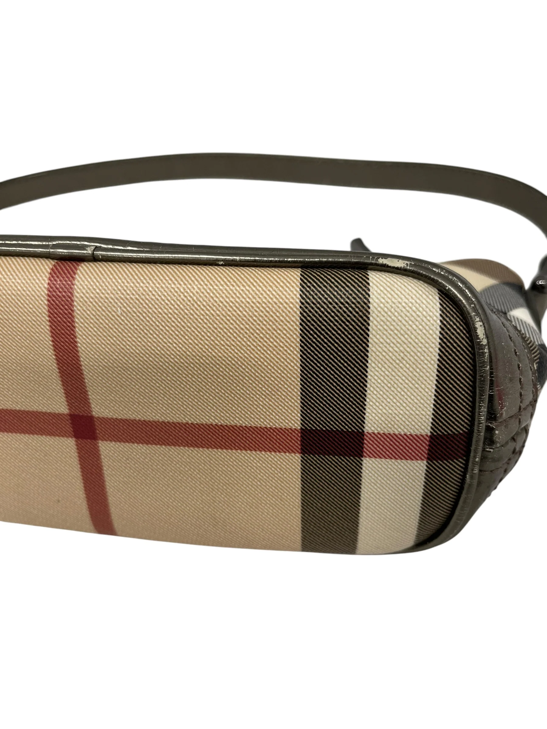 BURBERRY/Hand Bag/Plaid/BEG/NOVA CHECK POCHETTE