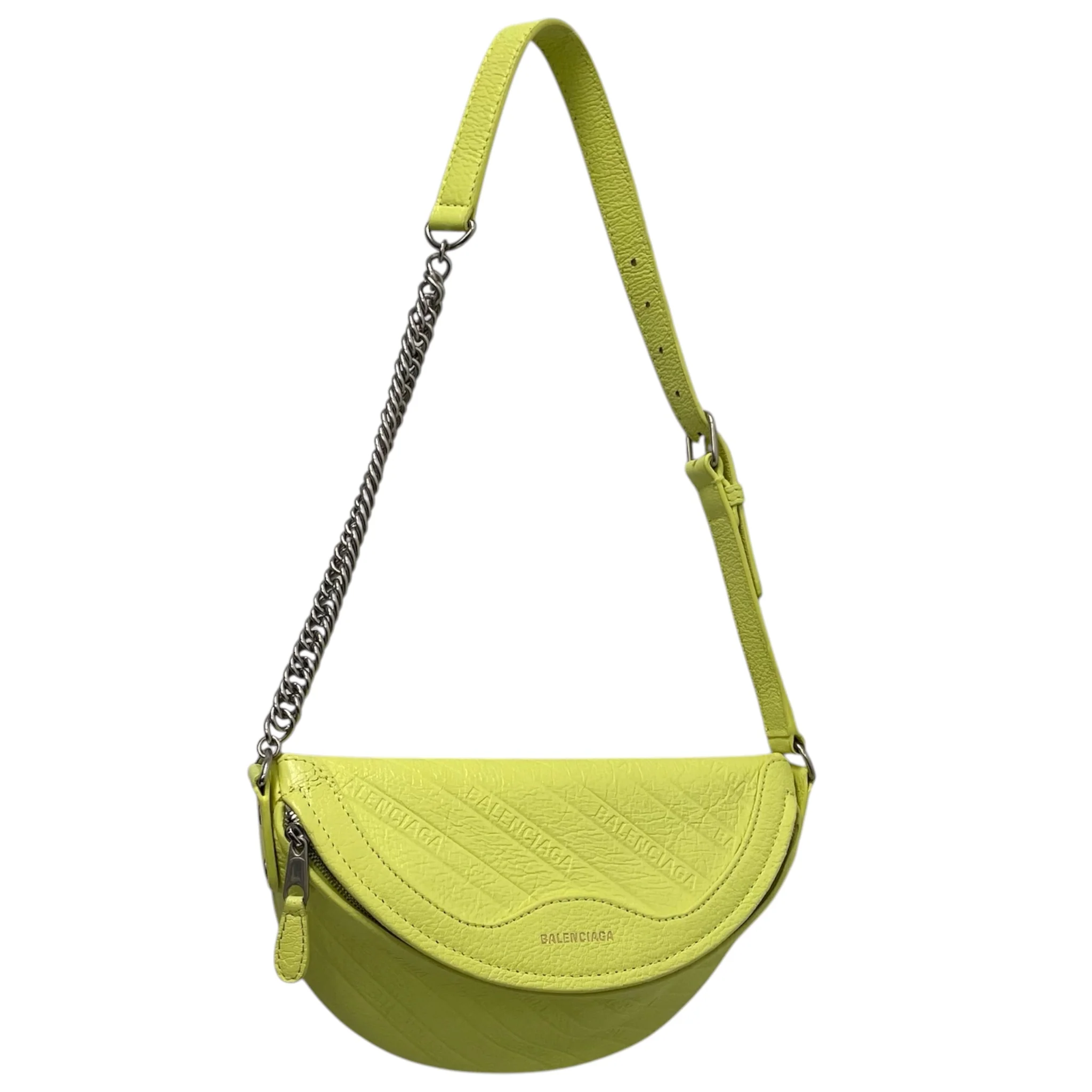 BALENCIAGA/Cross Body Bag/Leather/YEL/