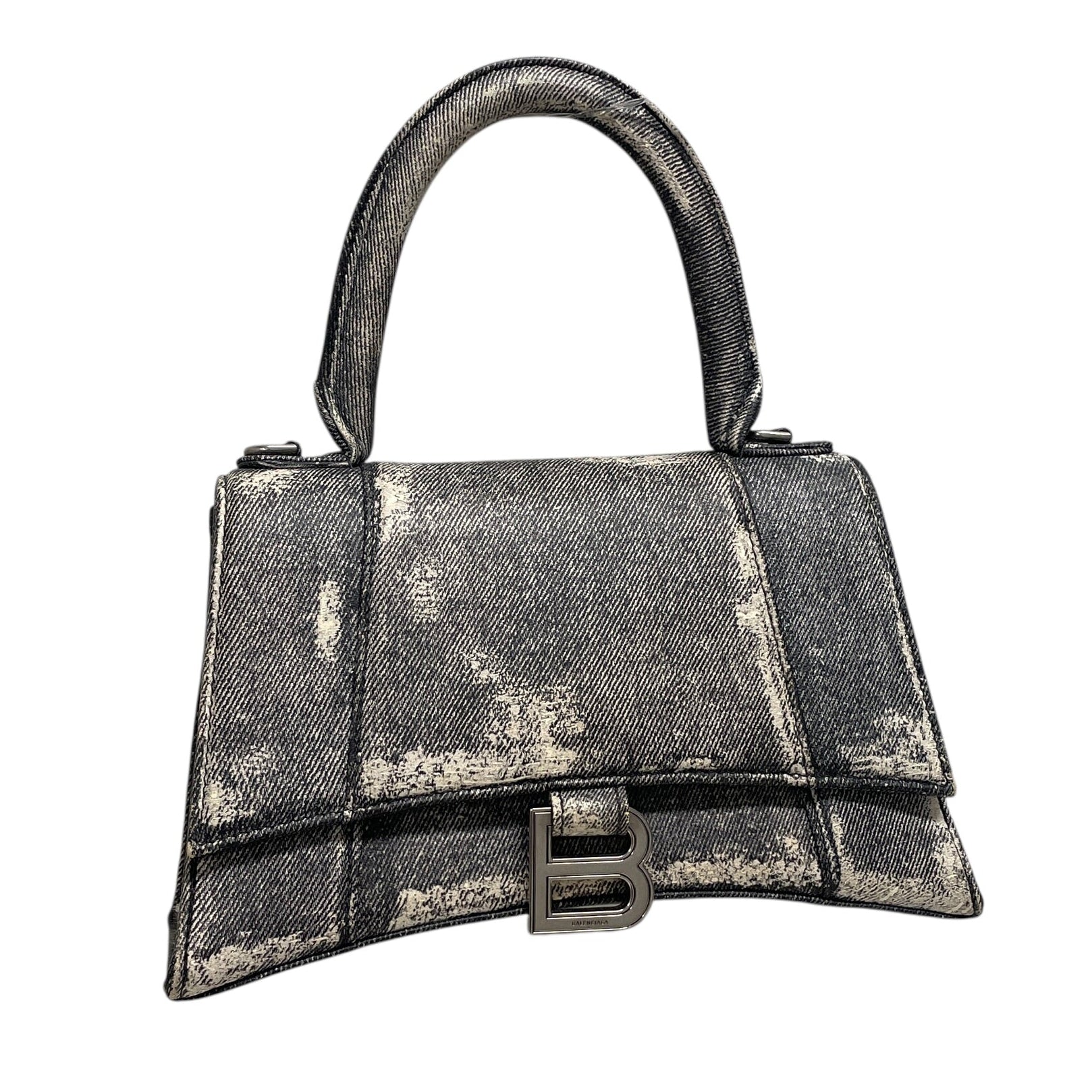 BALENCIAGA/Hand Bag/All Over Print/Leather/GRY/denim printed,k688m2v