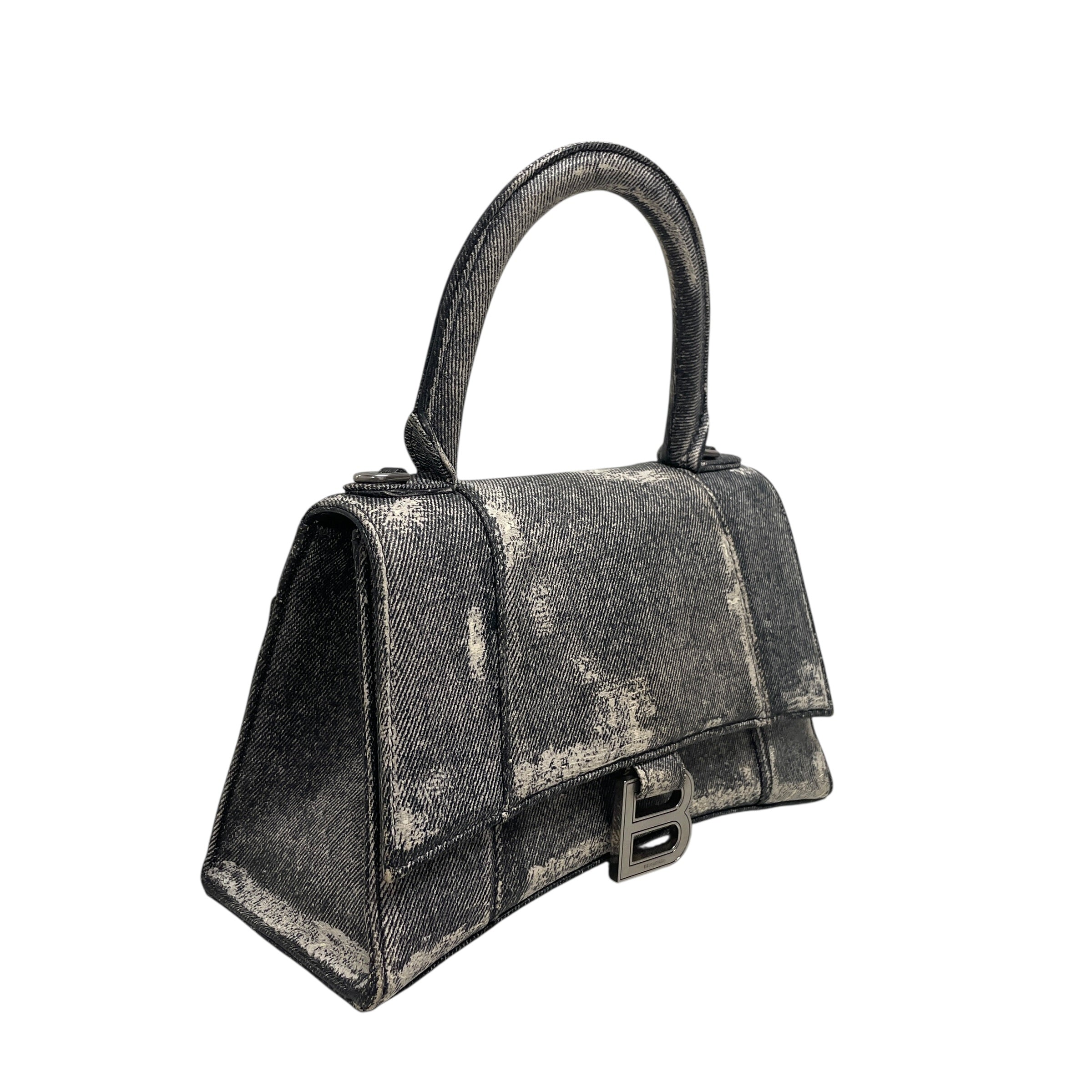 BALENCIAGA/Hand Bag/All Over Print/Leather/GRY/denim printed,k688m2v