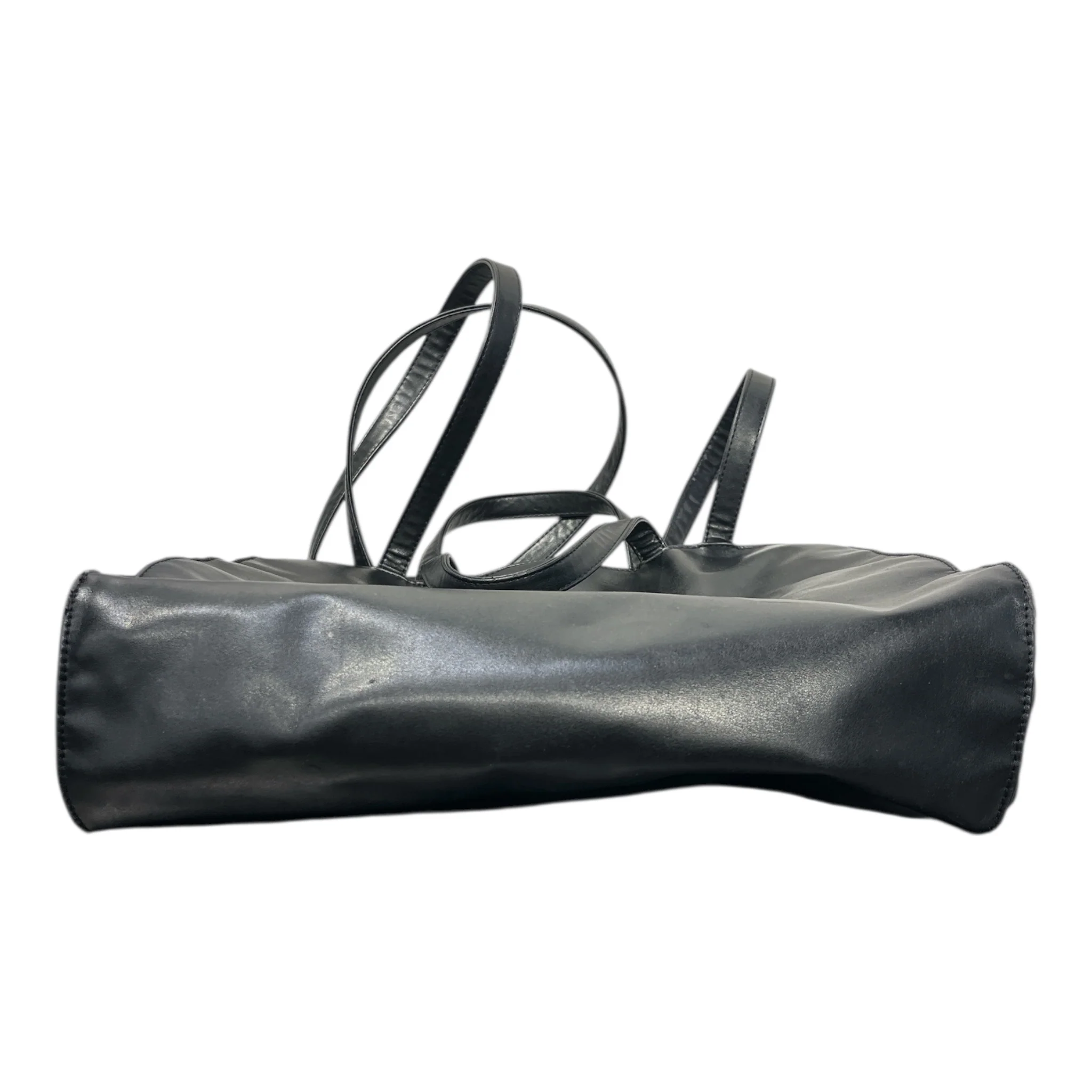 Telfar/Tote Bag/Leather/BLK/MED BLACKLEATHER